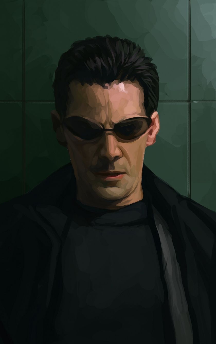 840x1336 matrix, keanu reeves, movie, fan art