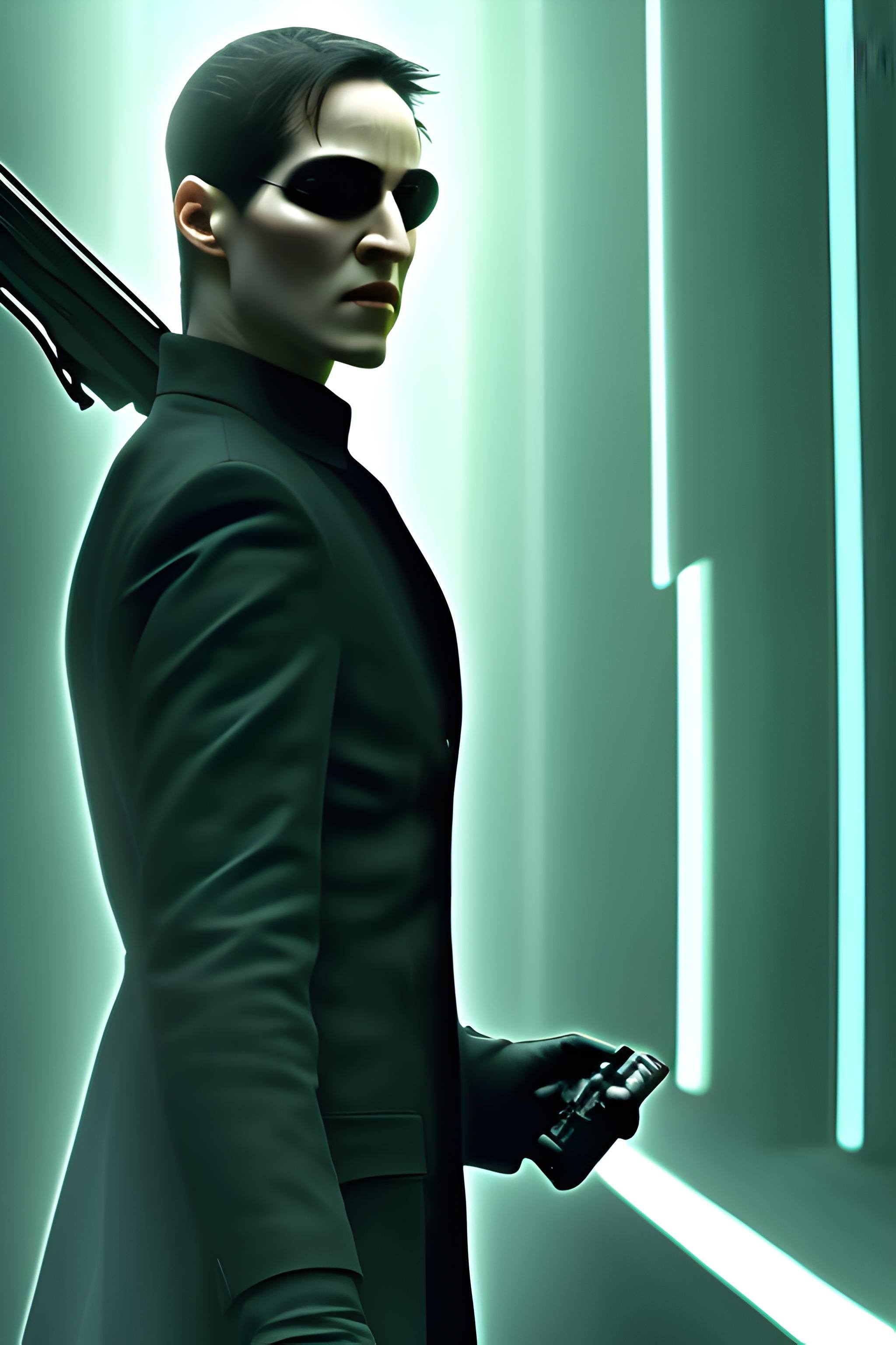 2048x3072 gun, dystopian background