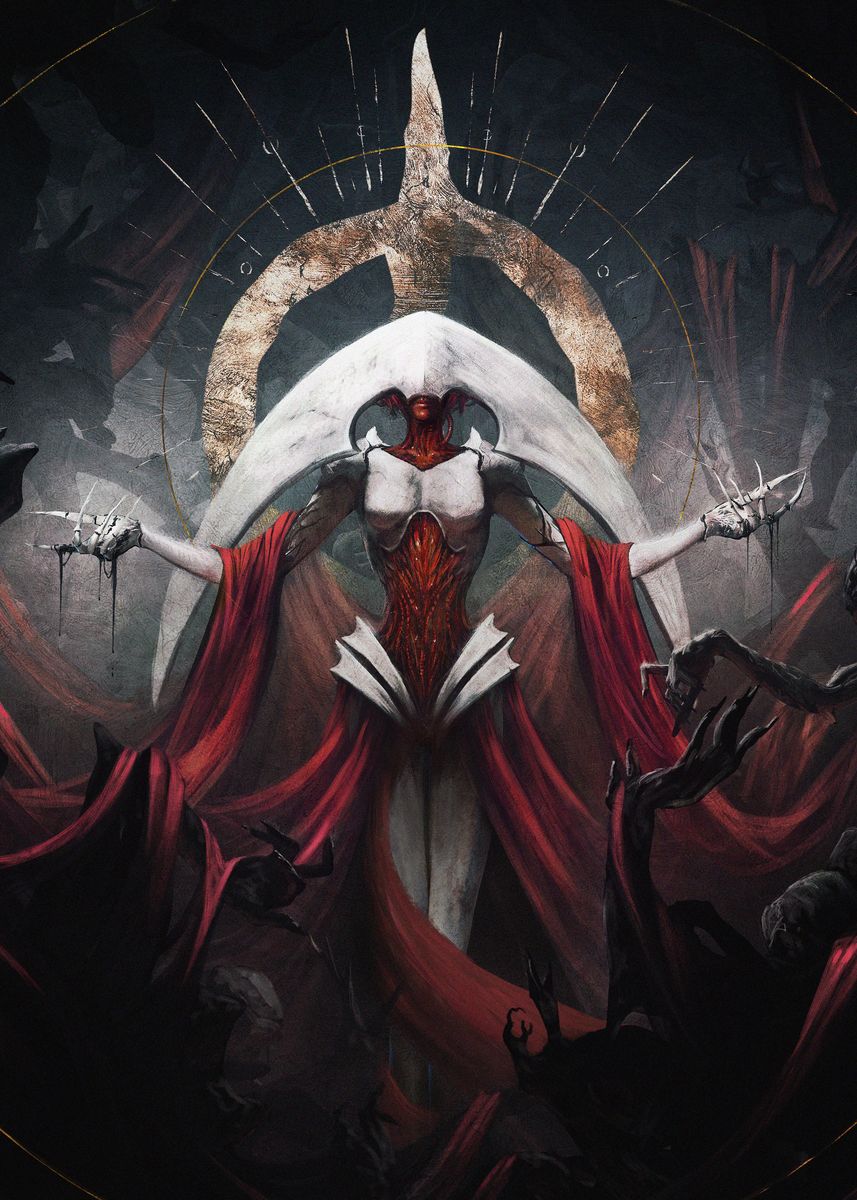 857x1200 Elesh Norn V2' Poster, picture, metal