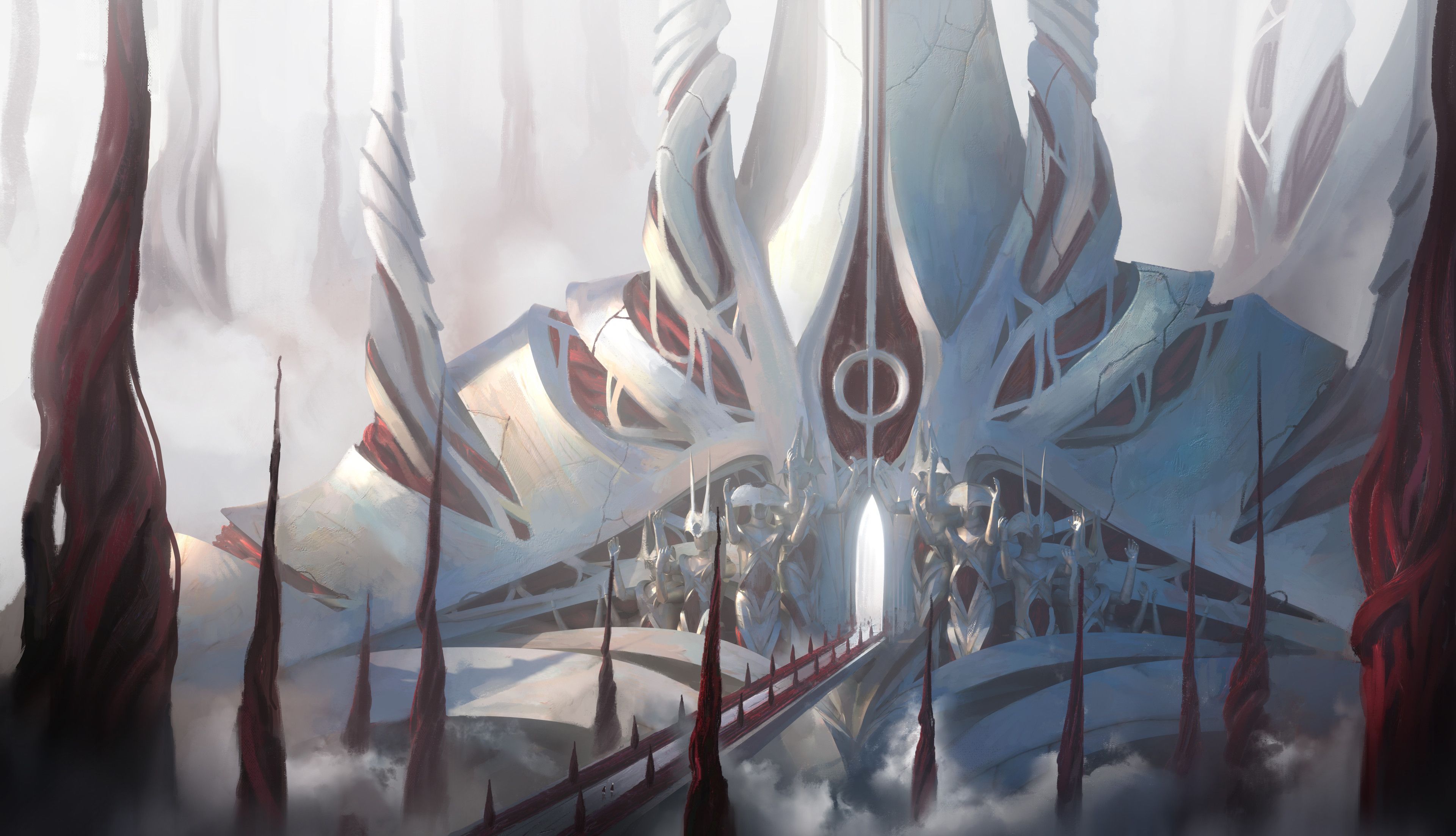 3840x2206 Elesh Norn's Palace By Leon Tukker