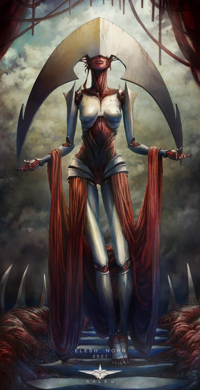 640x1244 Fan Art Elesh Norn i did last year. : r