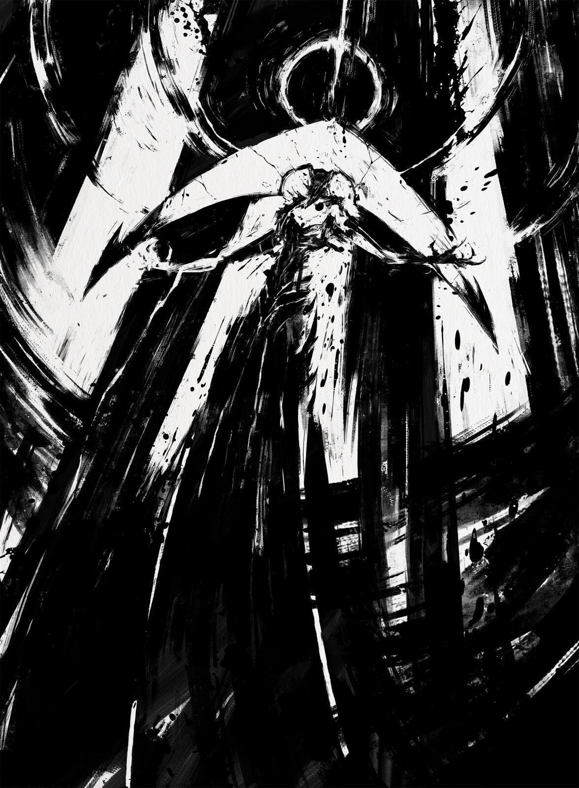 1176x1600 Elesh norn, Dark fantasy art, Anime art