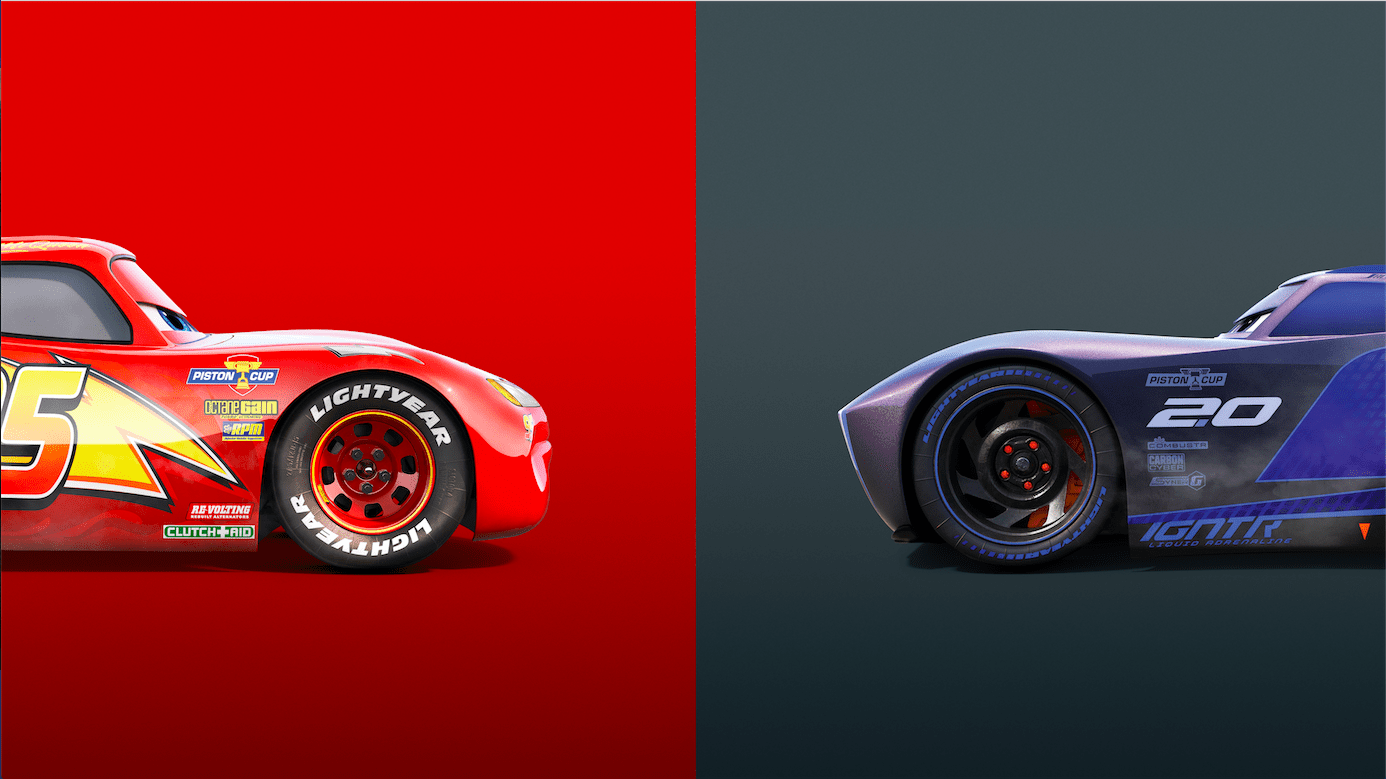 1386x779 Lightning McQueen Vs Jackson Storm Cars 3 4K 8K. Lightning