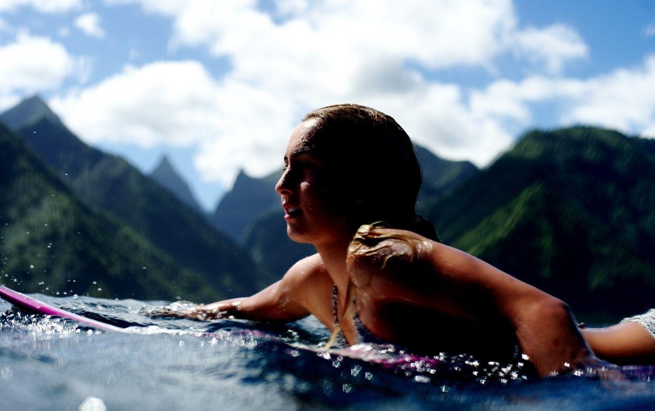 1280x804 Surf Girl wallpaper. Surf Girl