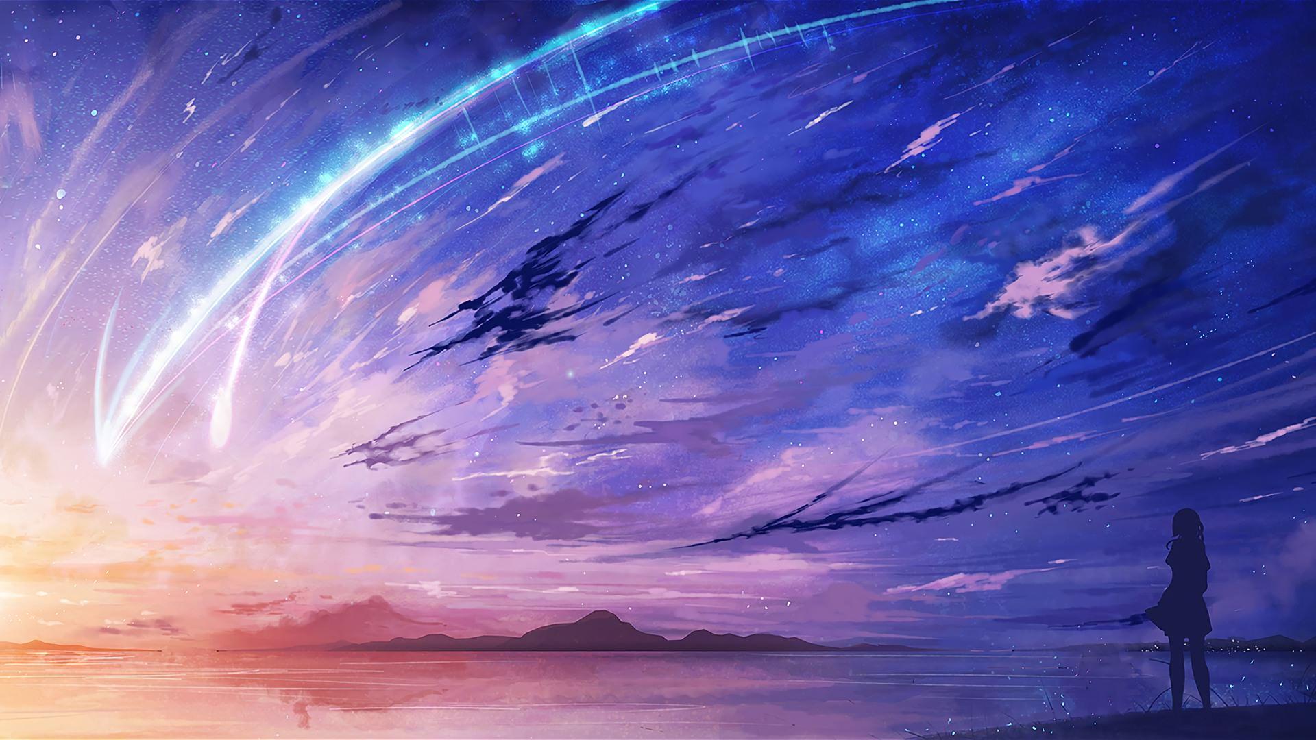 your name 🌸🍂 in 2023  Dark landscape, Cute desktop wallpaper, Anime  scenery wallpaper