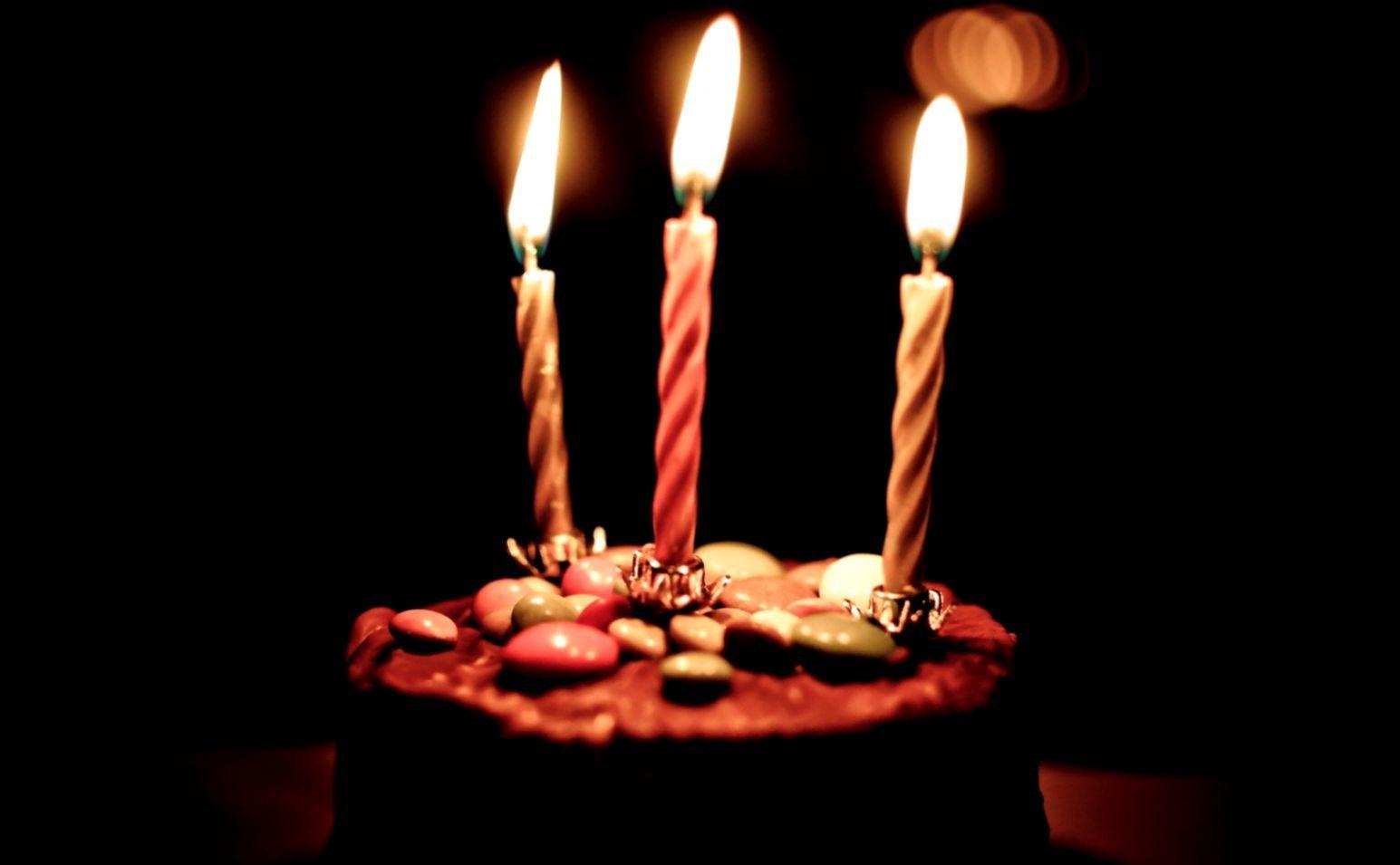 1545x955 Happy Birthday Candles Wallpaper HD Image