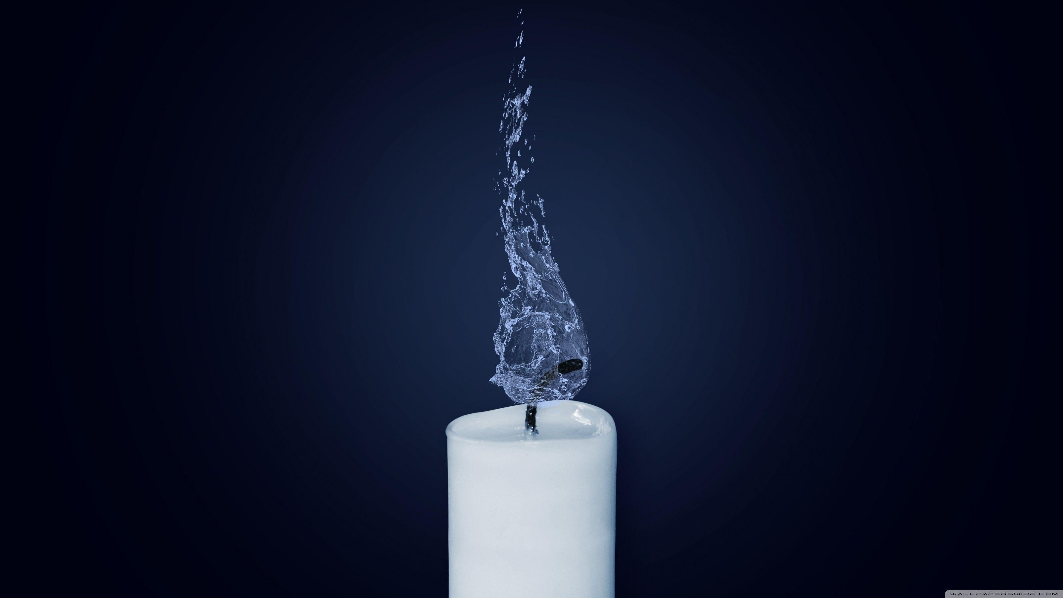 3554x1999 Water Candle ❤ 4K HD Desktop Wallpaper for 4K Ultra HD TV