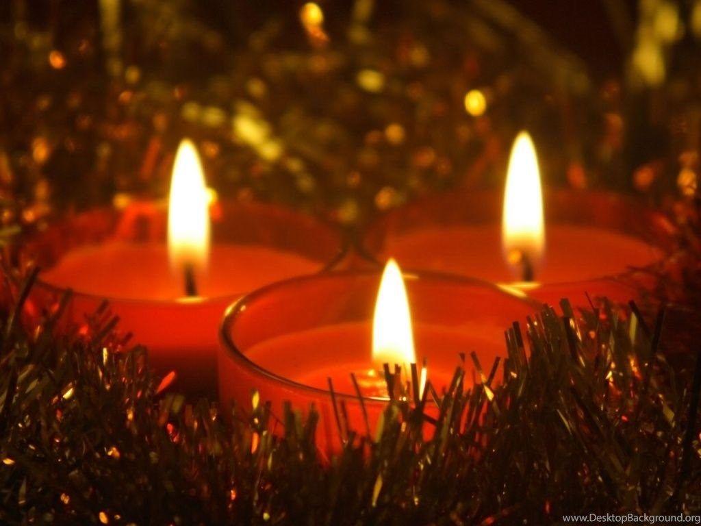 1024x768 Christmas Candles Wallpaper 41172 Desktop Background