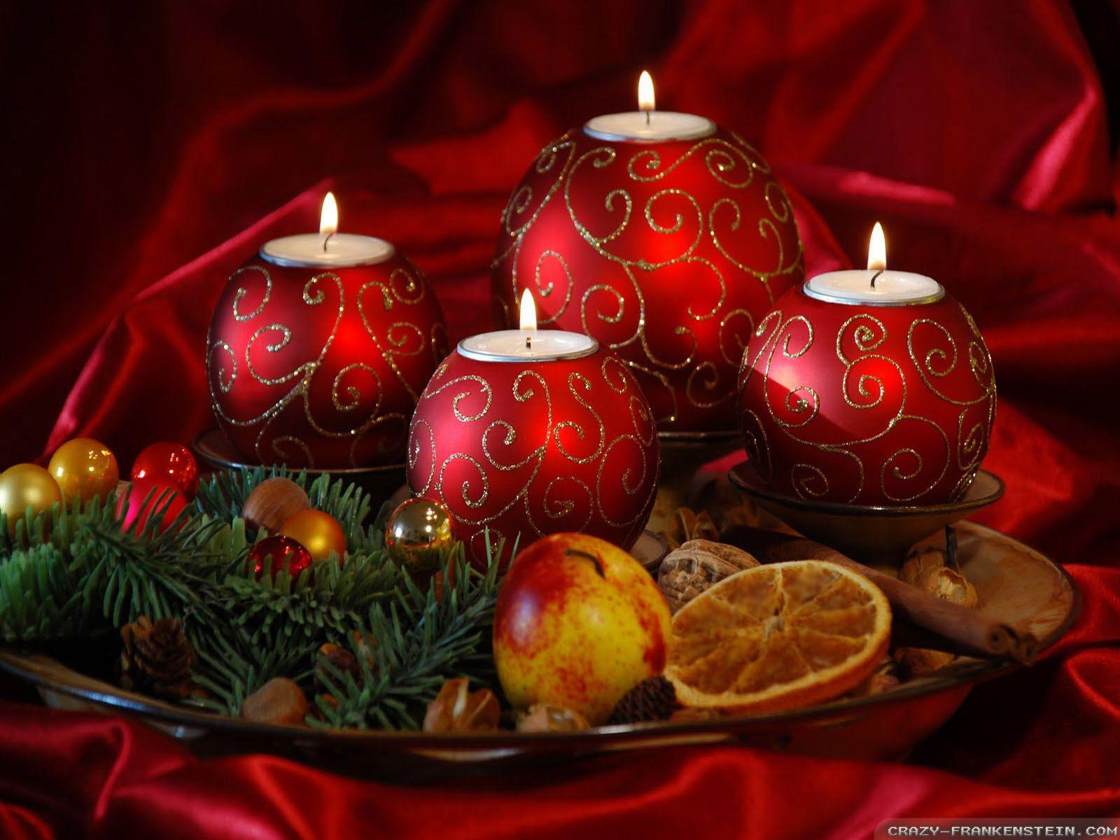 1600x1200 Christmas Candles wallpaper