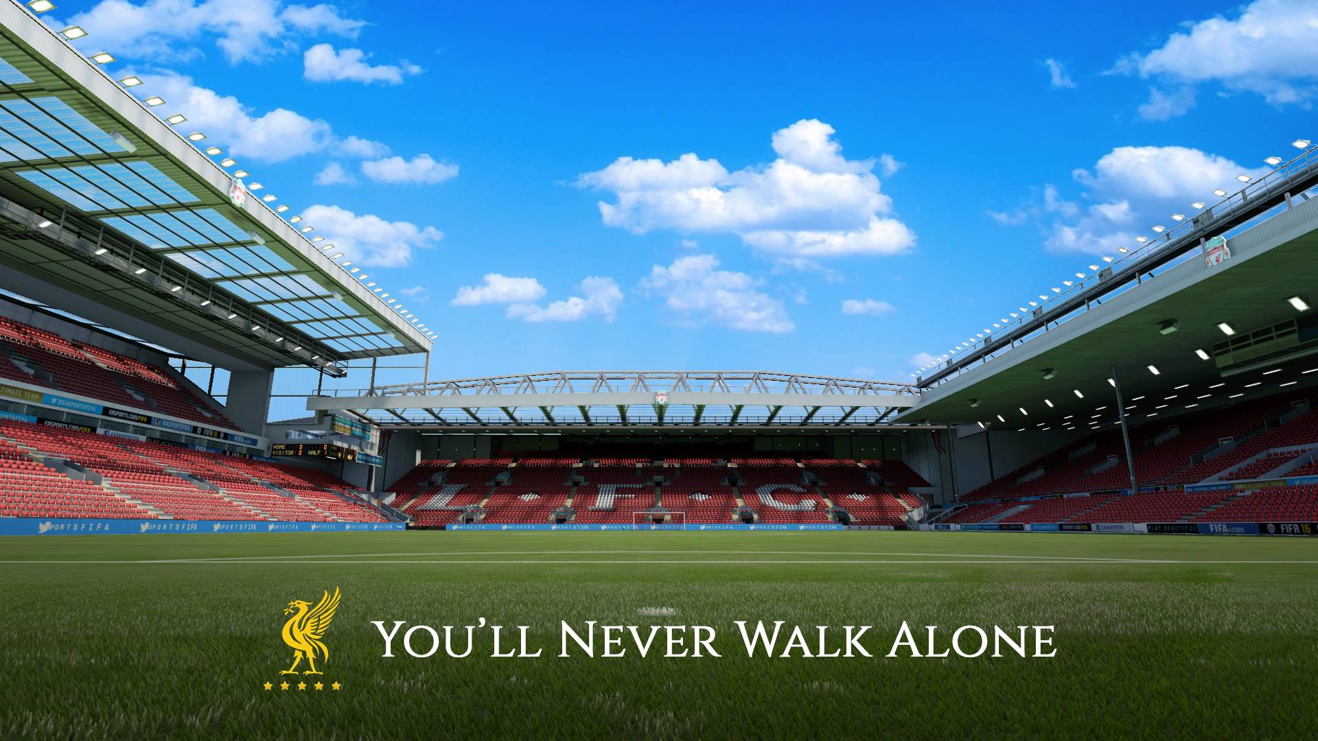 1920x1080 Anfield wallpaper I made from the stadium in FIFA 16