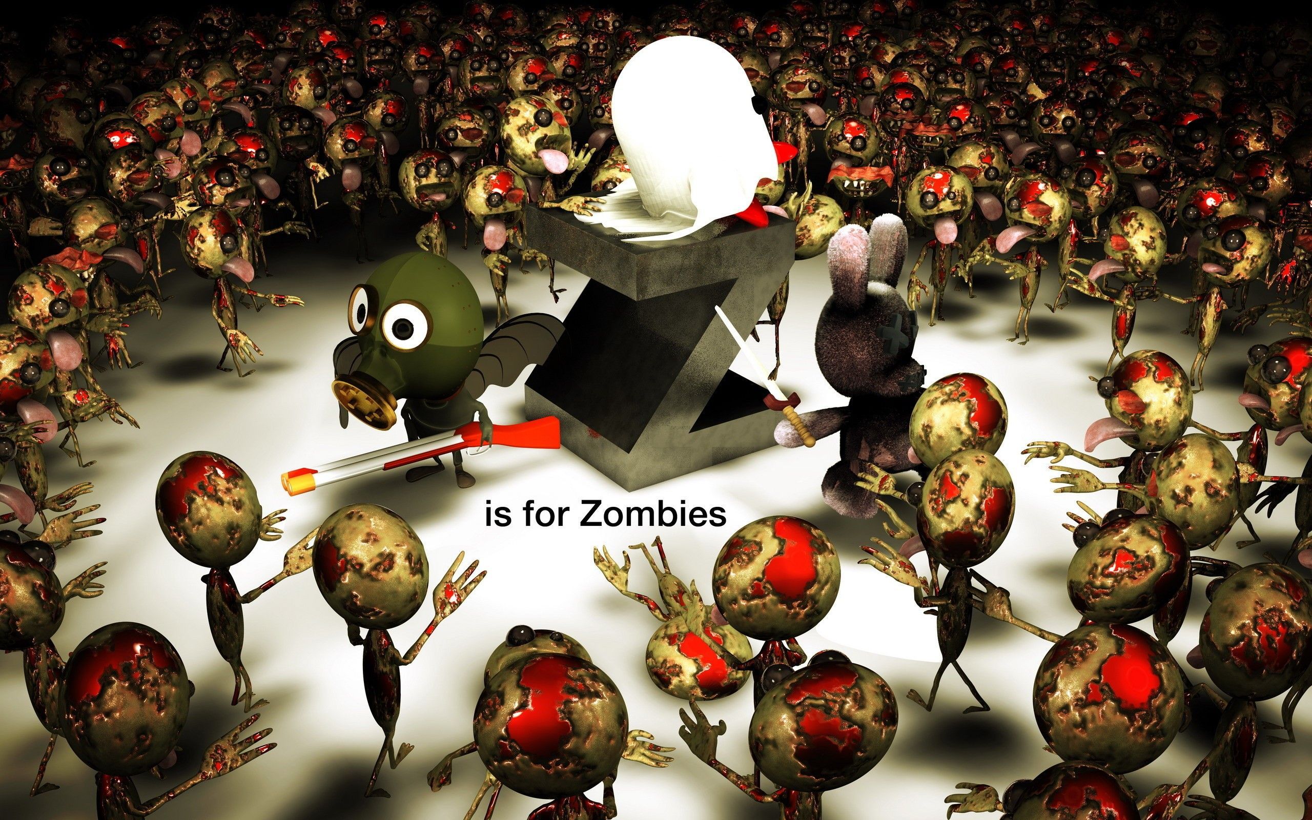 2560x1600 Dark Zombie HD Wallpaper