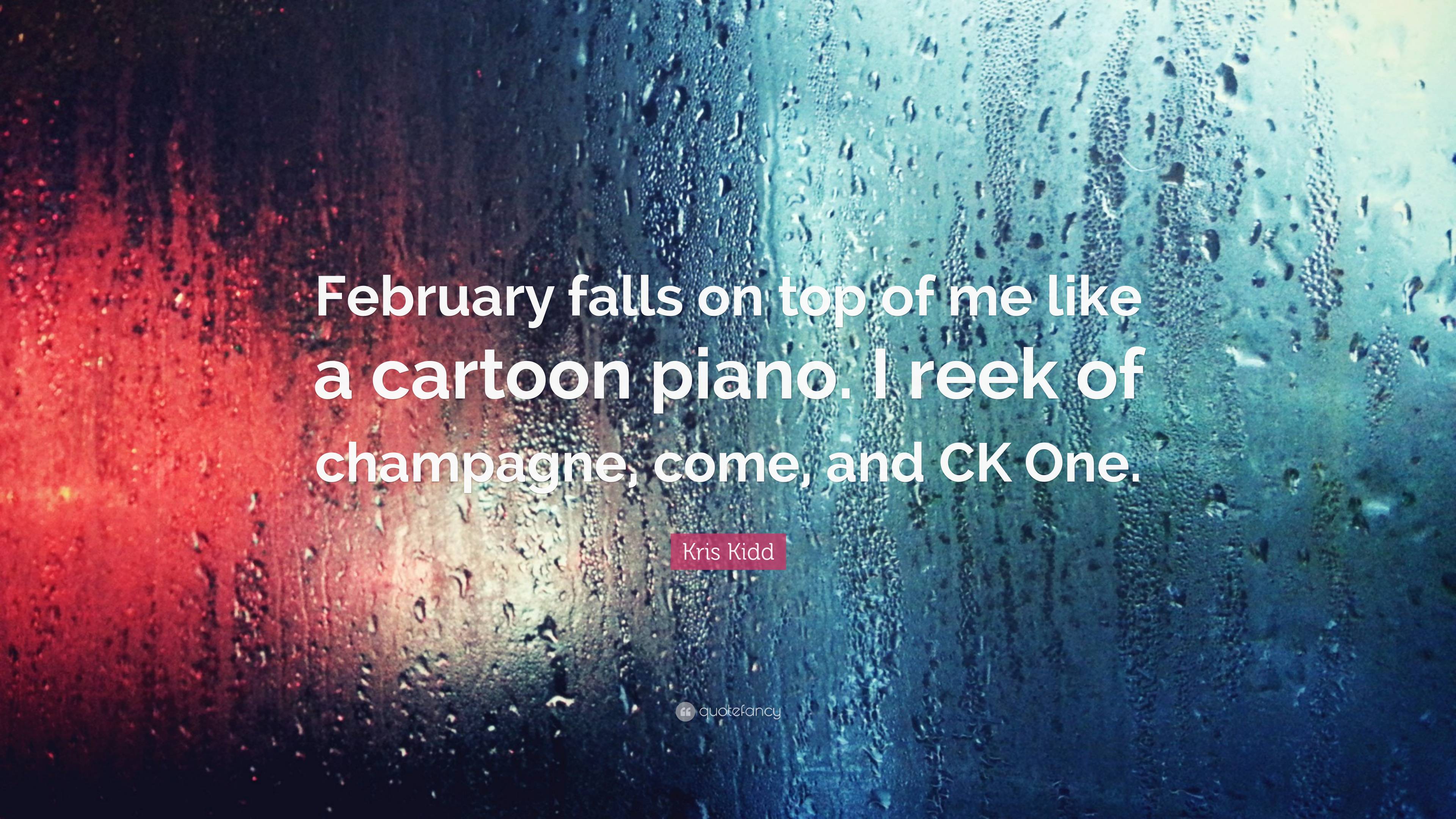 3840x2160 Kris Kidd Quote: “February falls on top