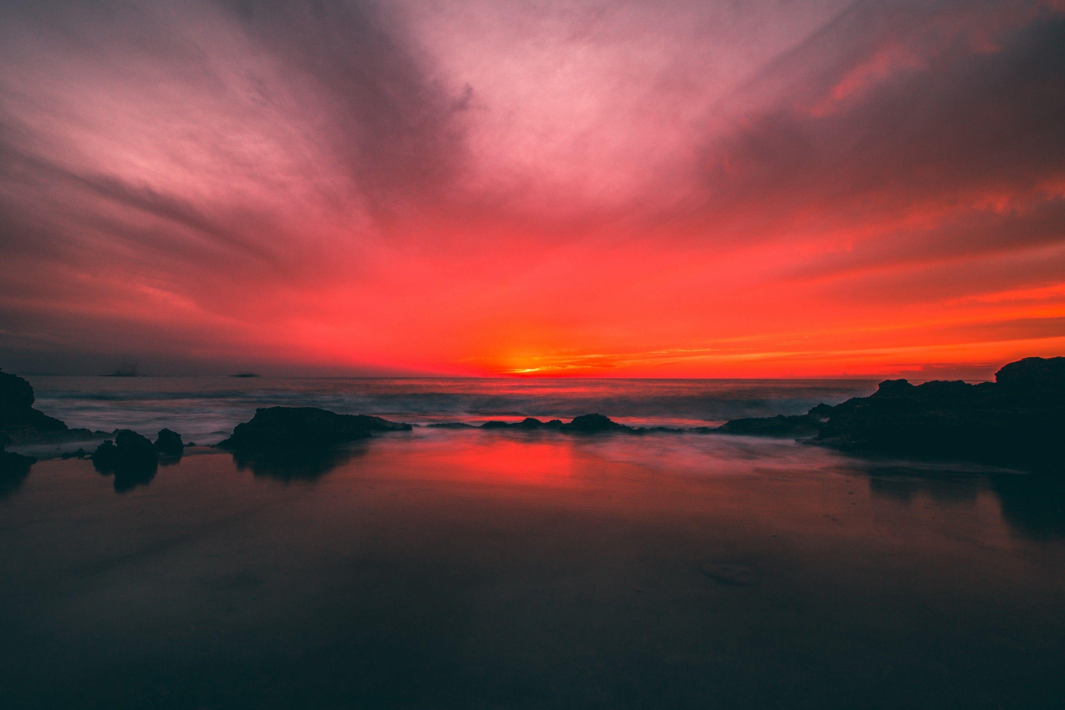 Red Sky Wallpapers Top Free Red Sky Backgrounds WallpaperAccess