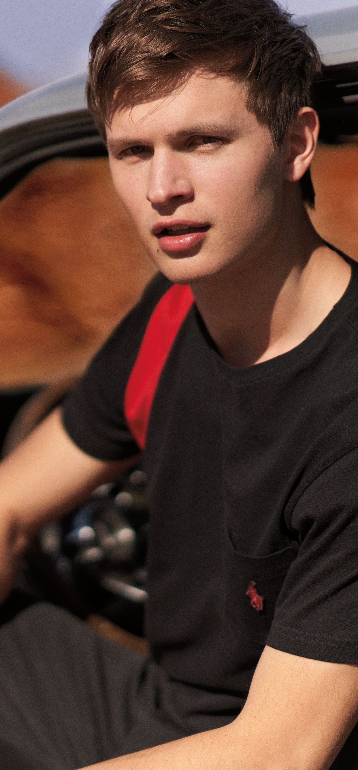 1242x2668 Ansel Elgort 8k iPhone XS MAX