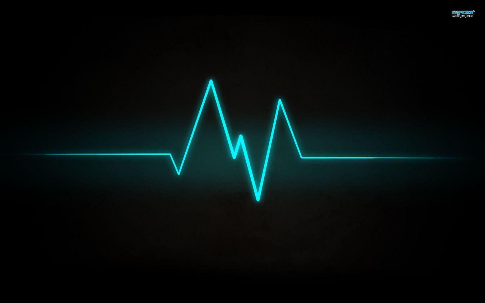Heartbeat  black bg red heart beat Wallpaper Download  MobCup