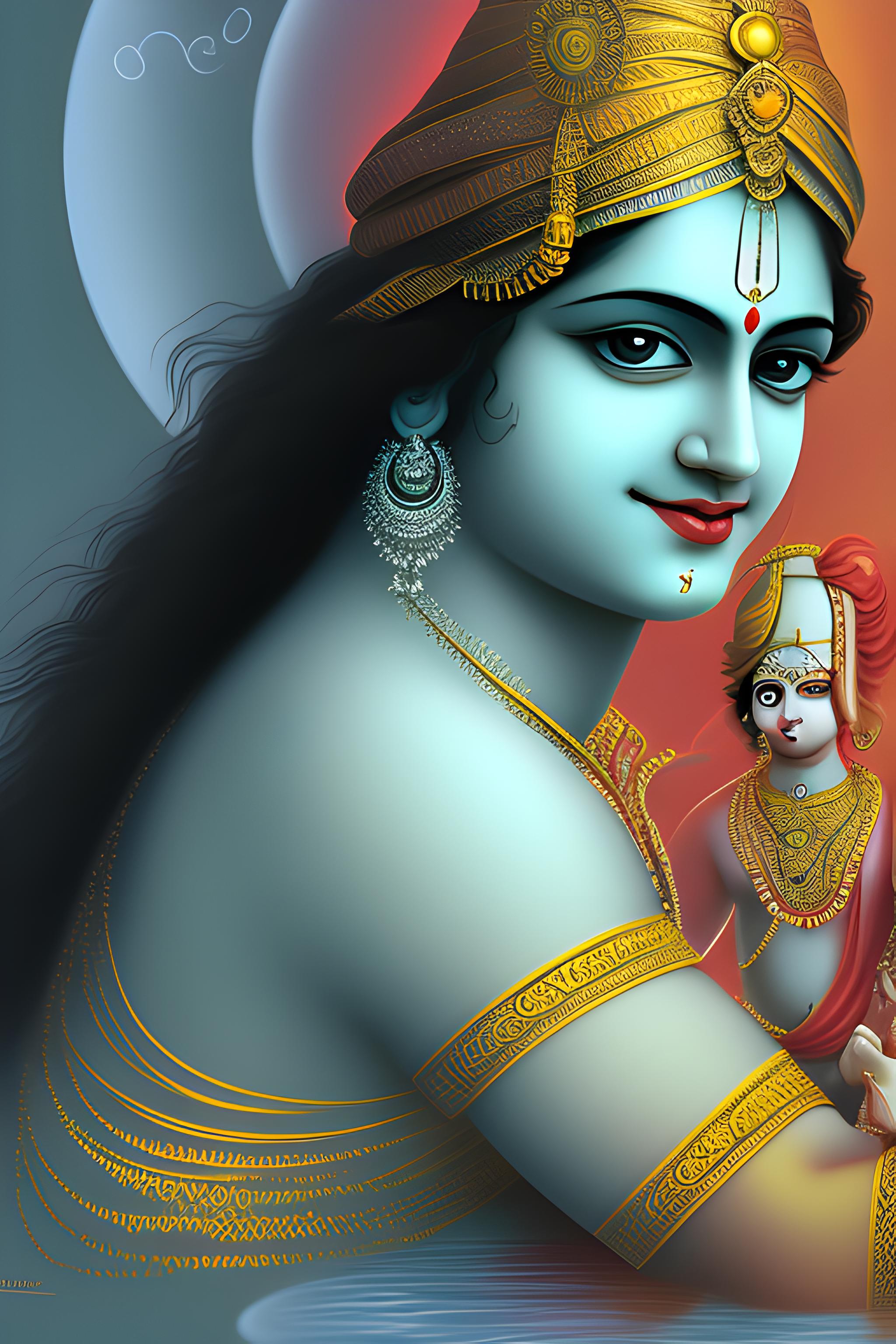 2048x3072 Load radha krishna