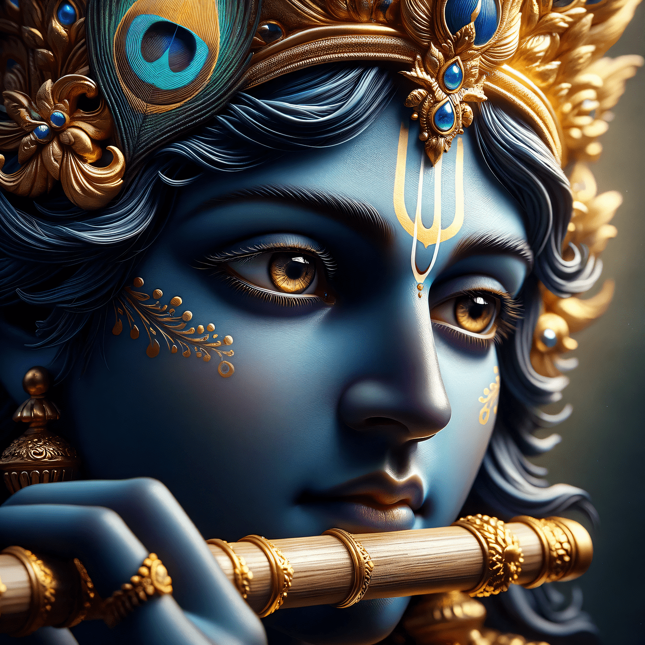 1280x1280 Sri Krishna Illustrations