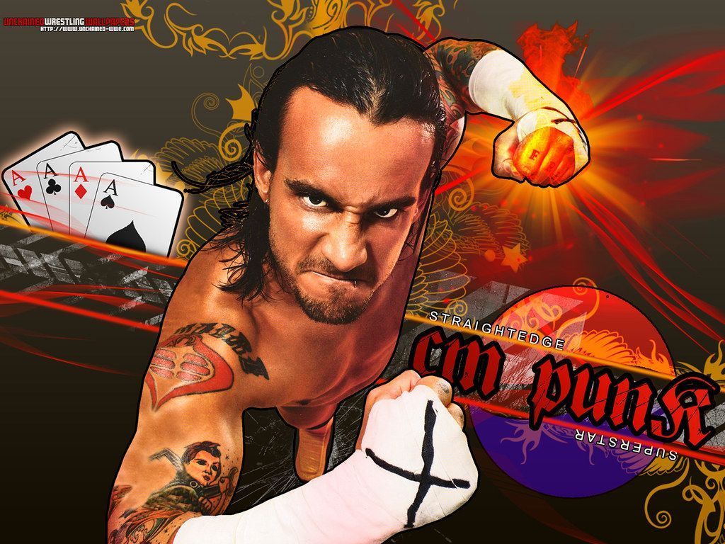 1024x768 WWE CM Punk Wallpaper