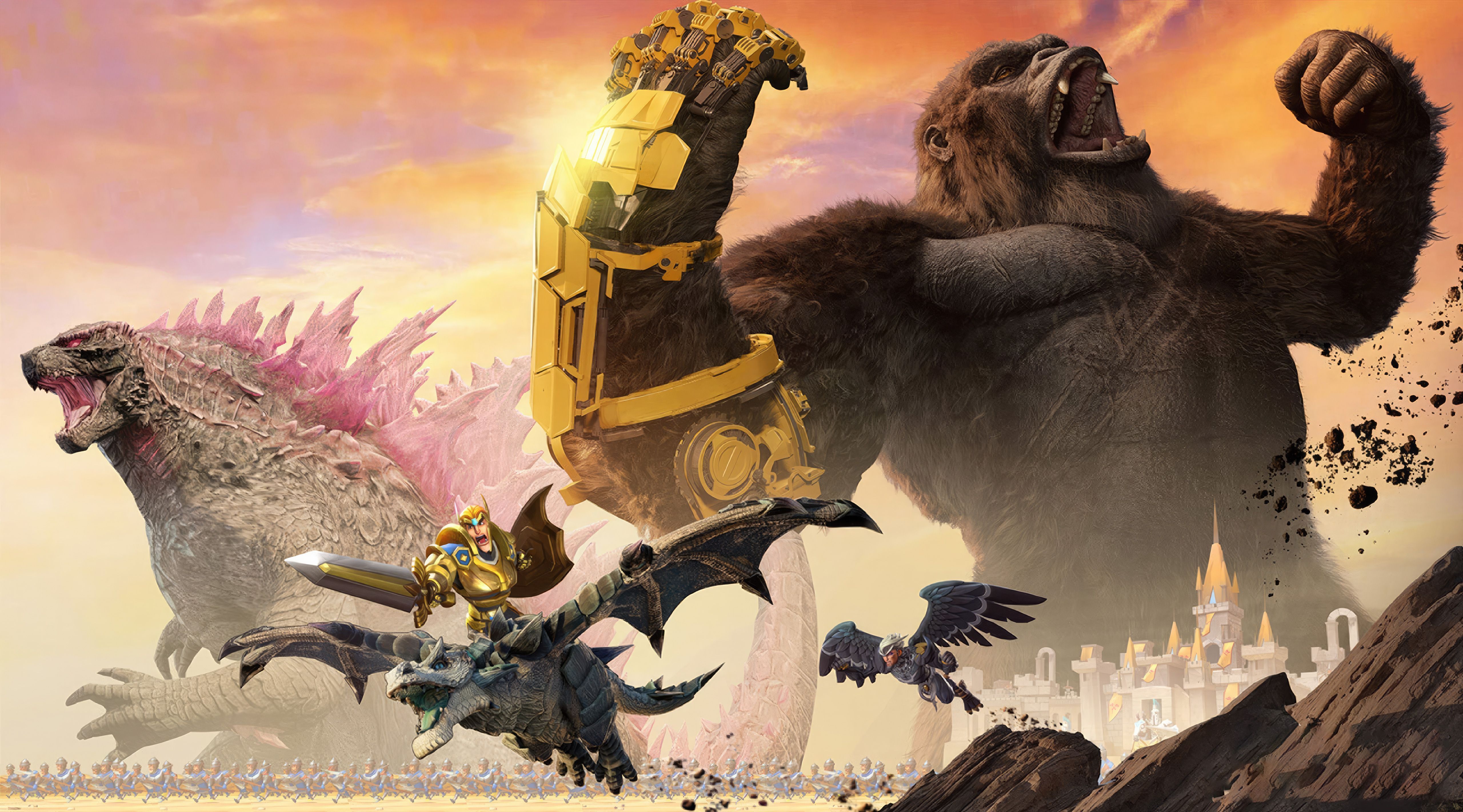 5120x2842 Lords Mobile Ft Godzilla X Kong The New