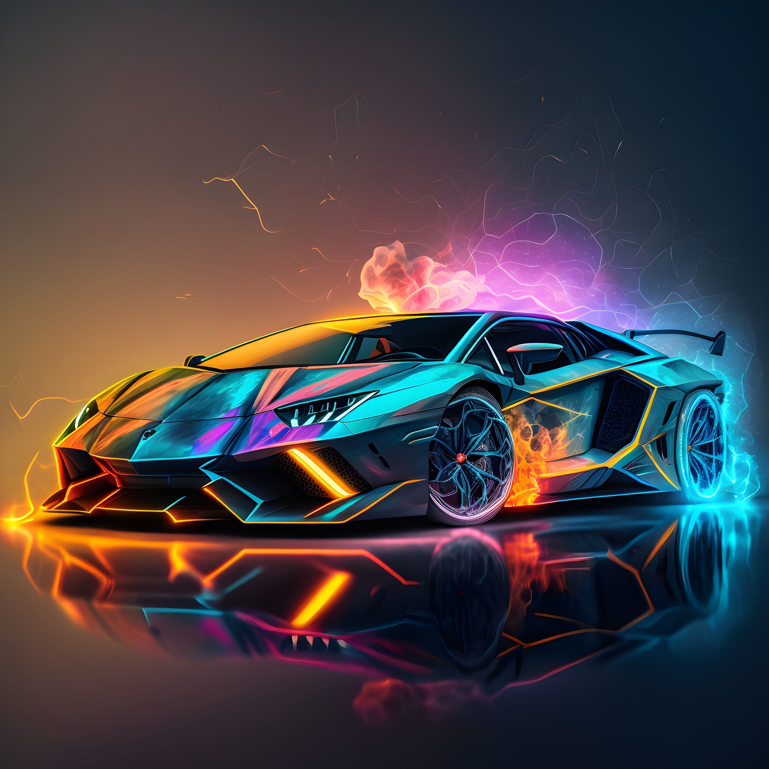 3000x3000 I love car wallpaper