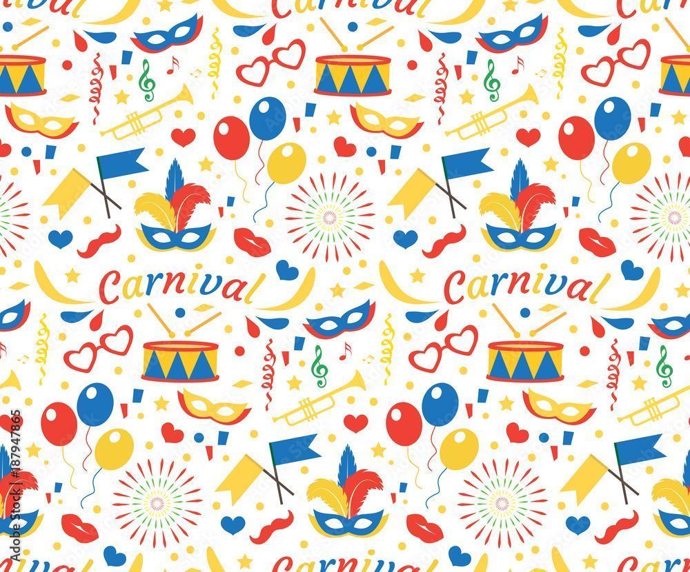 1000x830 Happy Birthday or Carnival seamless