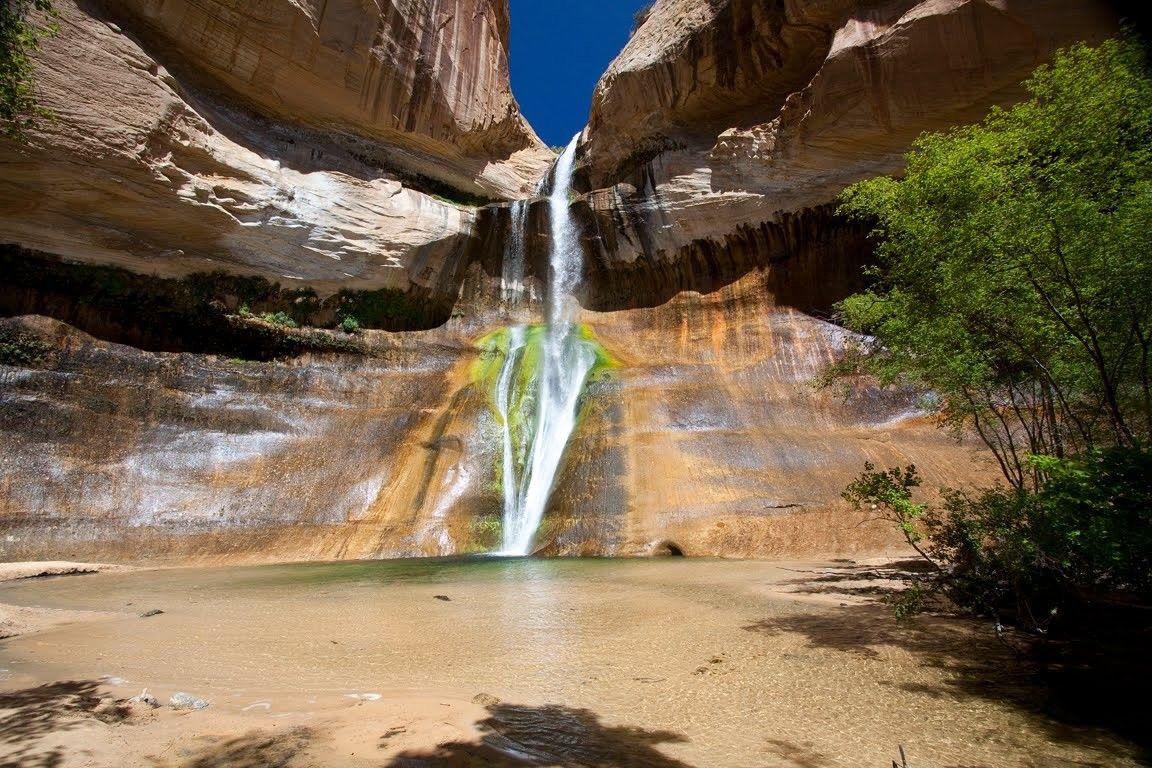 1152x768 Waterfalls Utah Creek Usa Calf Falls 3D Waterfall Wallpaper