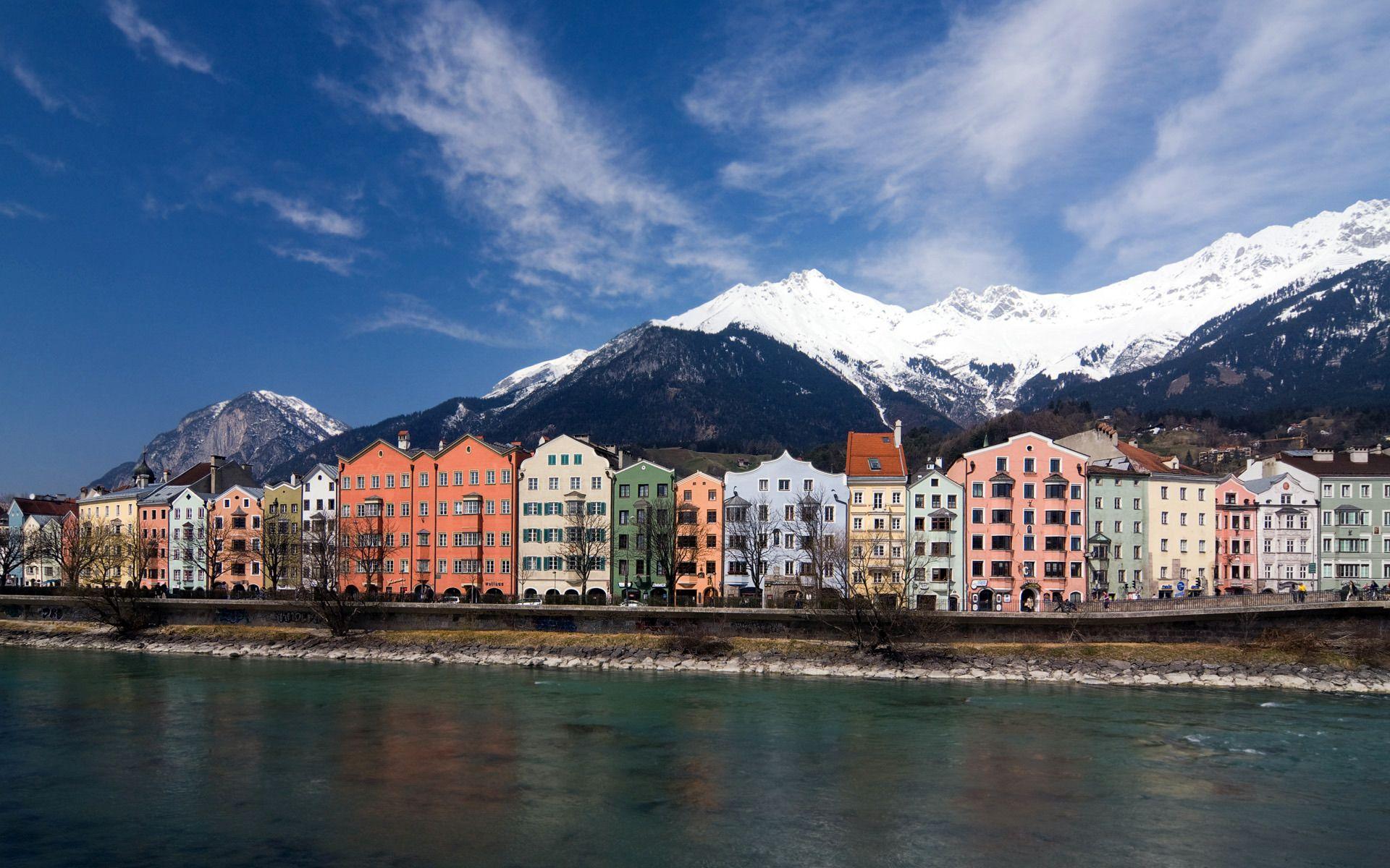 1920x1200 Innsbruck Flusspromenade