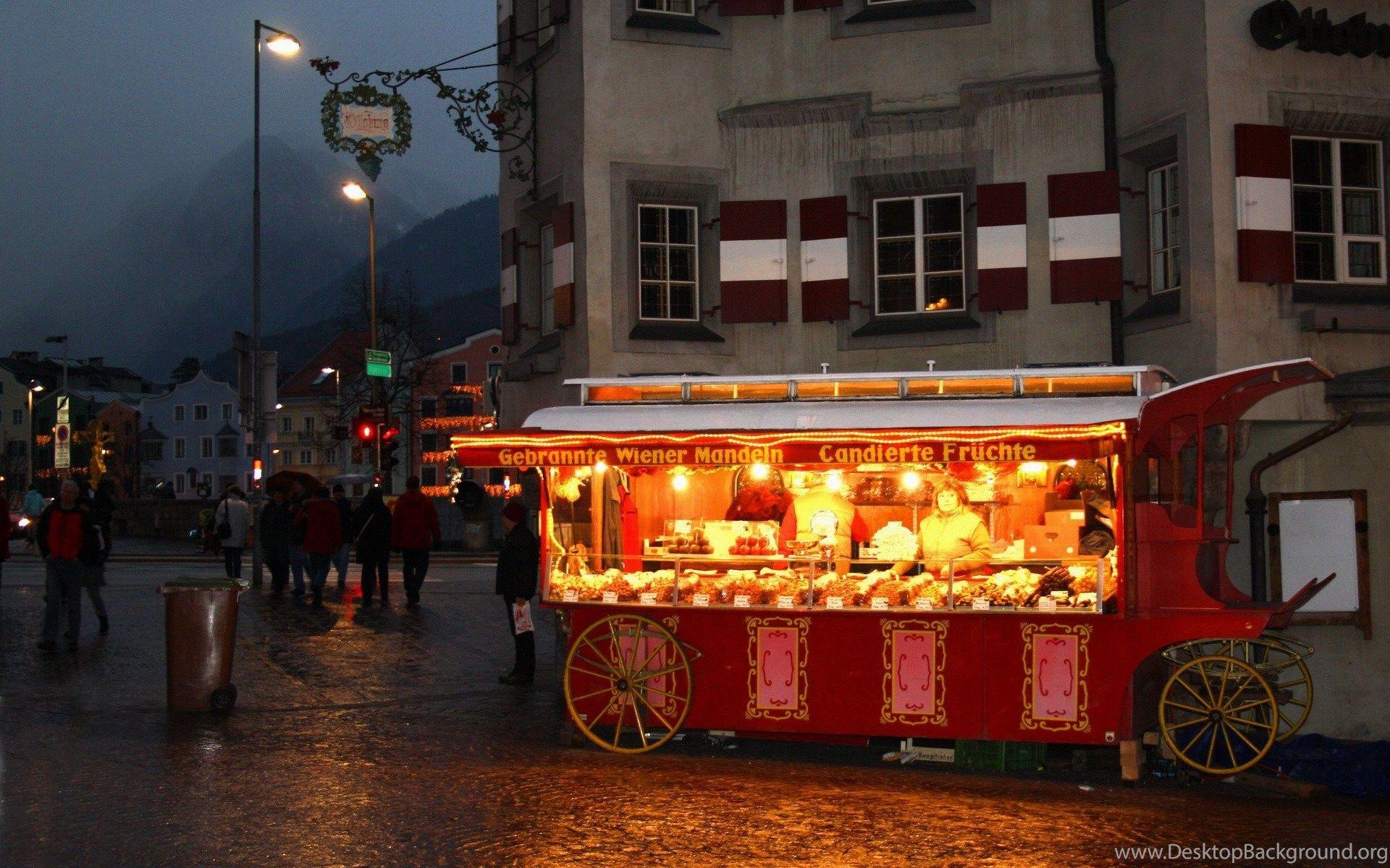 1920x1200 Wallpaper Vienna Christmas Market Caramel Nuts Innsbruck