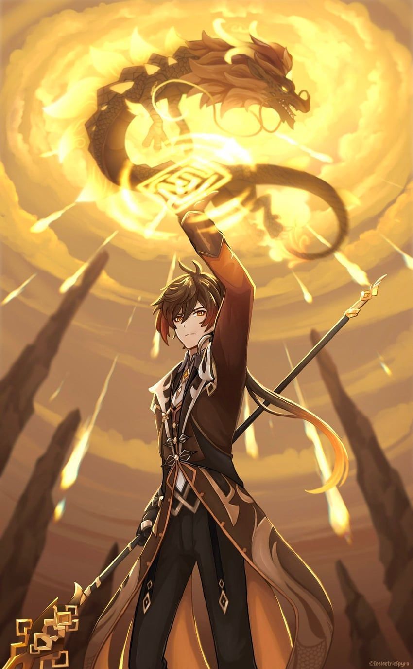 850x1375 zhongli and rex lapis genshin impact