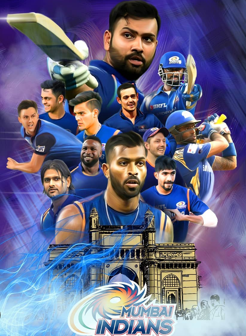 822x1124 Mumbai Indians Phone Wallpaper