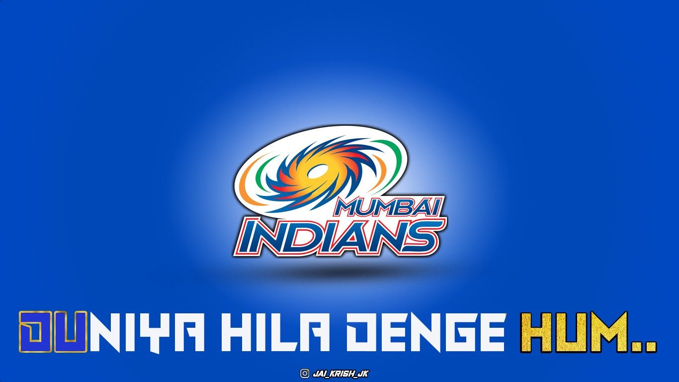 1366x768 Mumbai Indians Wallpaper HD 1080p