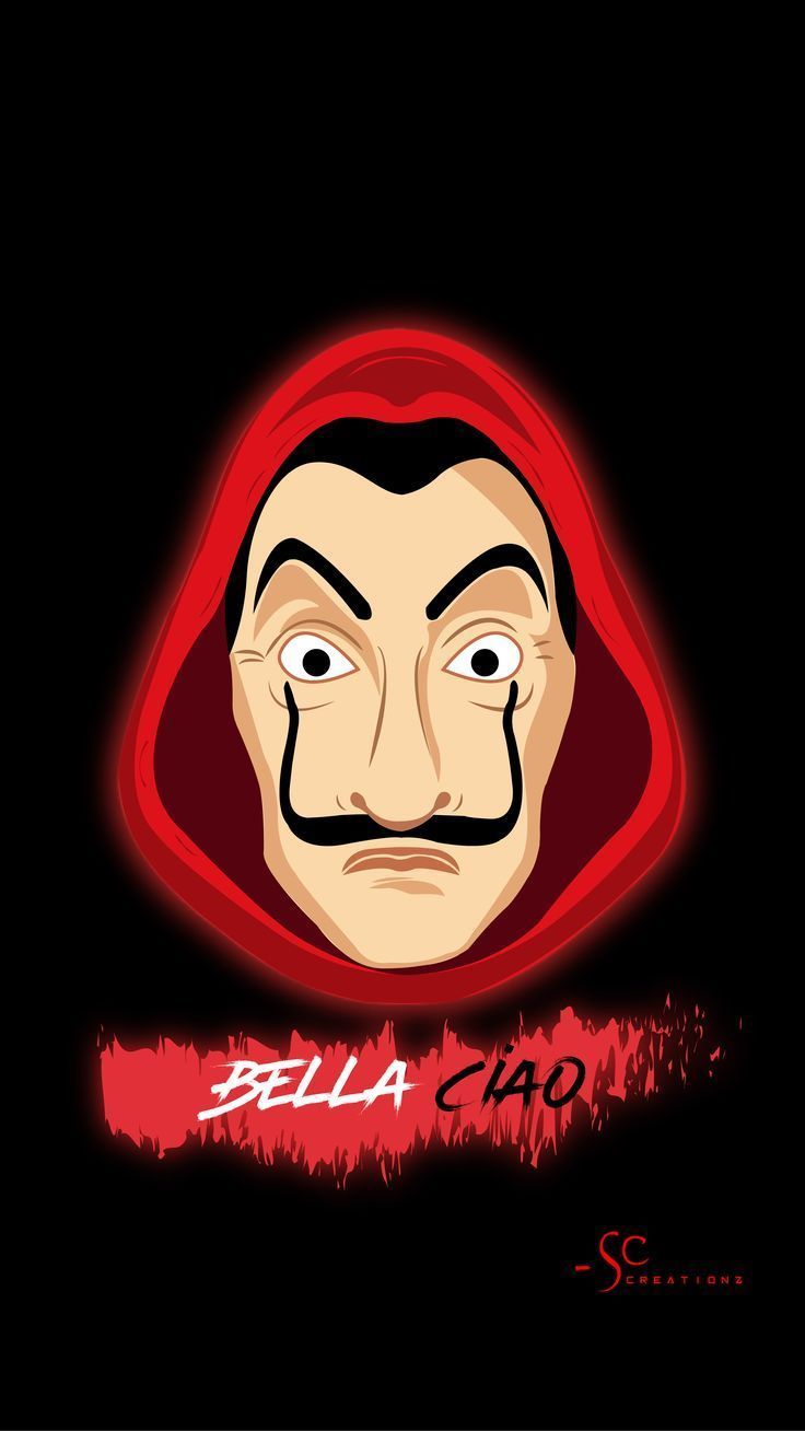736x1308 MONEY HEIST WALLPAPER ART. Print
