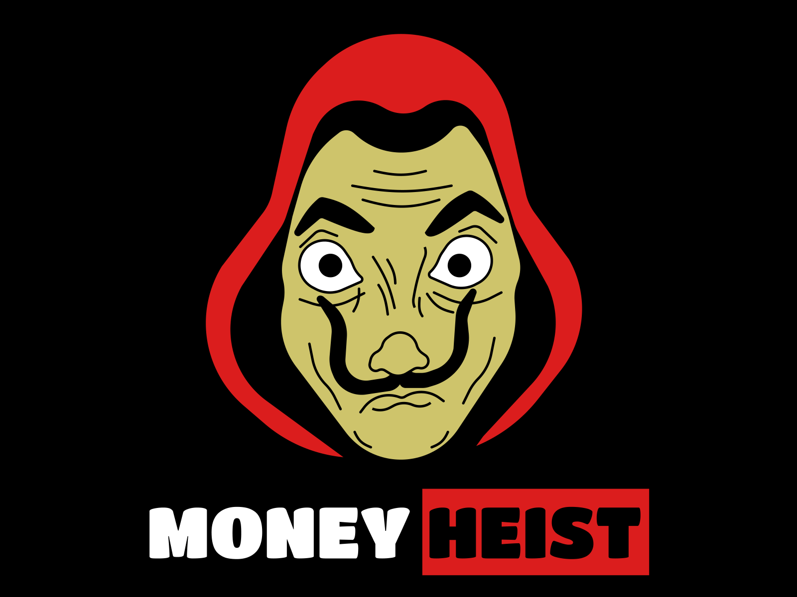 1600x1200 A money heist fan art
