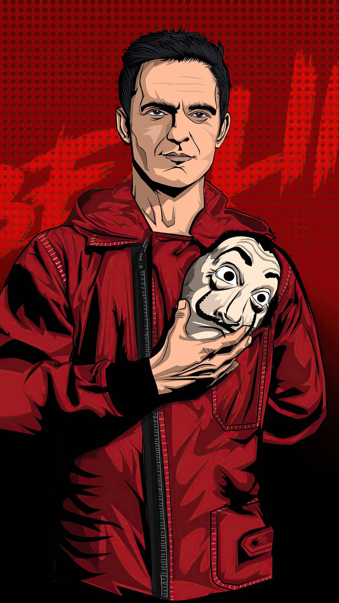 1080x1920 Berlin Money Heist Wallpaper