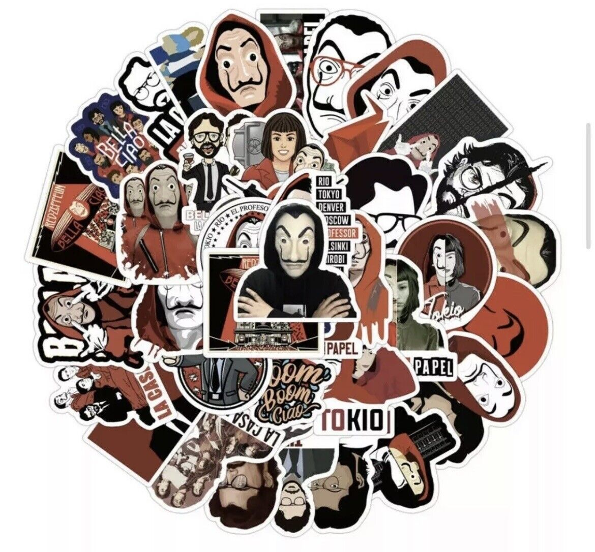 1170x1086 Money Heist Stickers 10 50pcs La Casa
