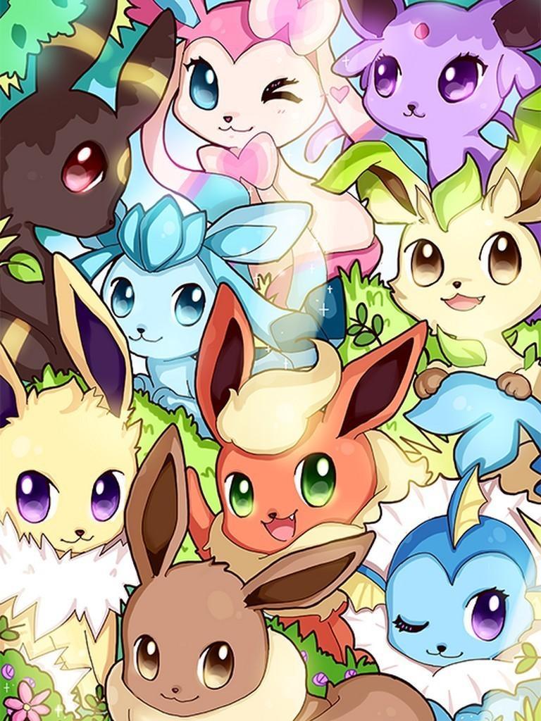 768x1024 Eevee Wallpaper for Android