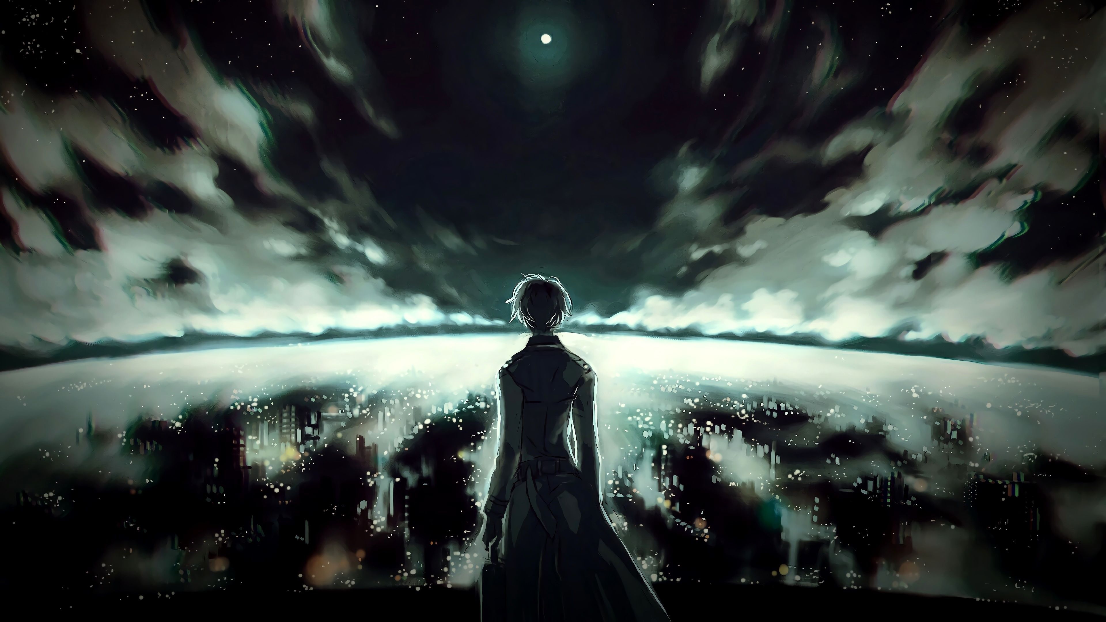 3840x2160 Dark Anime 8k Wallpaper