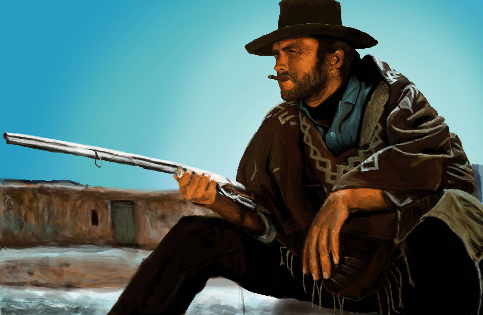 1920x1252 Download Clint Eastwood Fistful Of