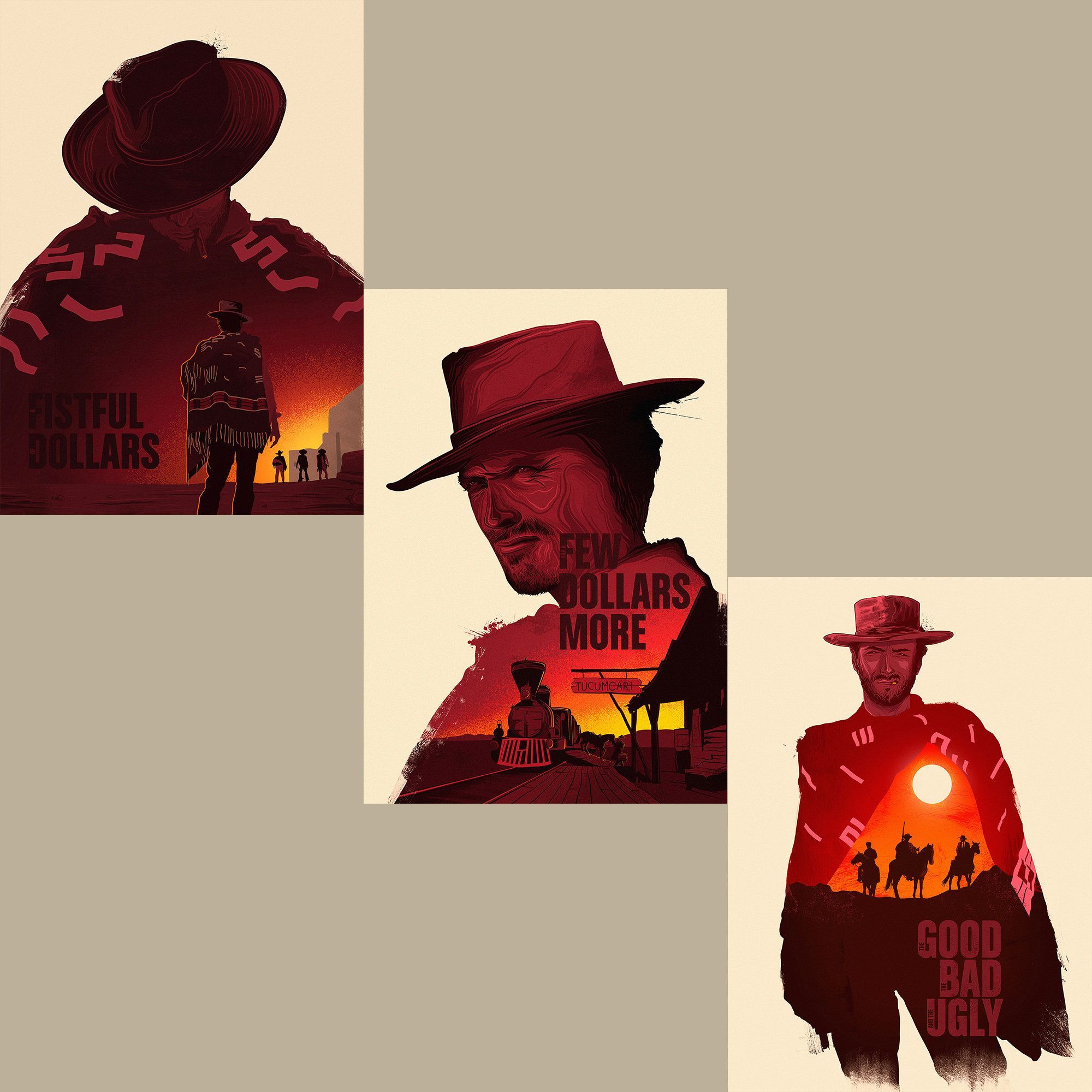 2000x2000 Wild West Poster Print