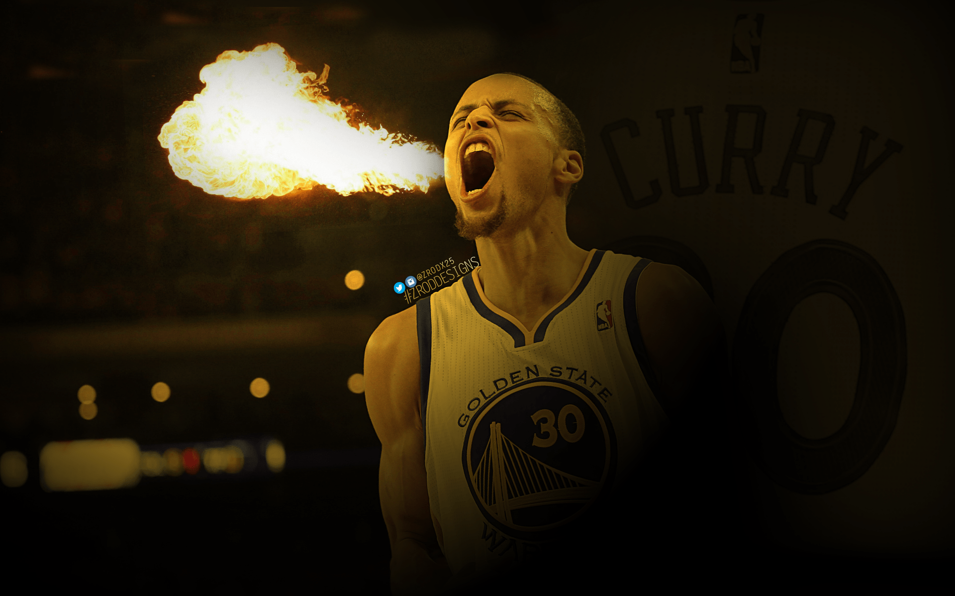 1920x1200 Stephen Curry Fire
