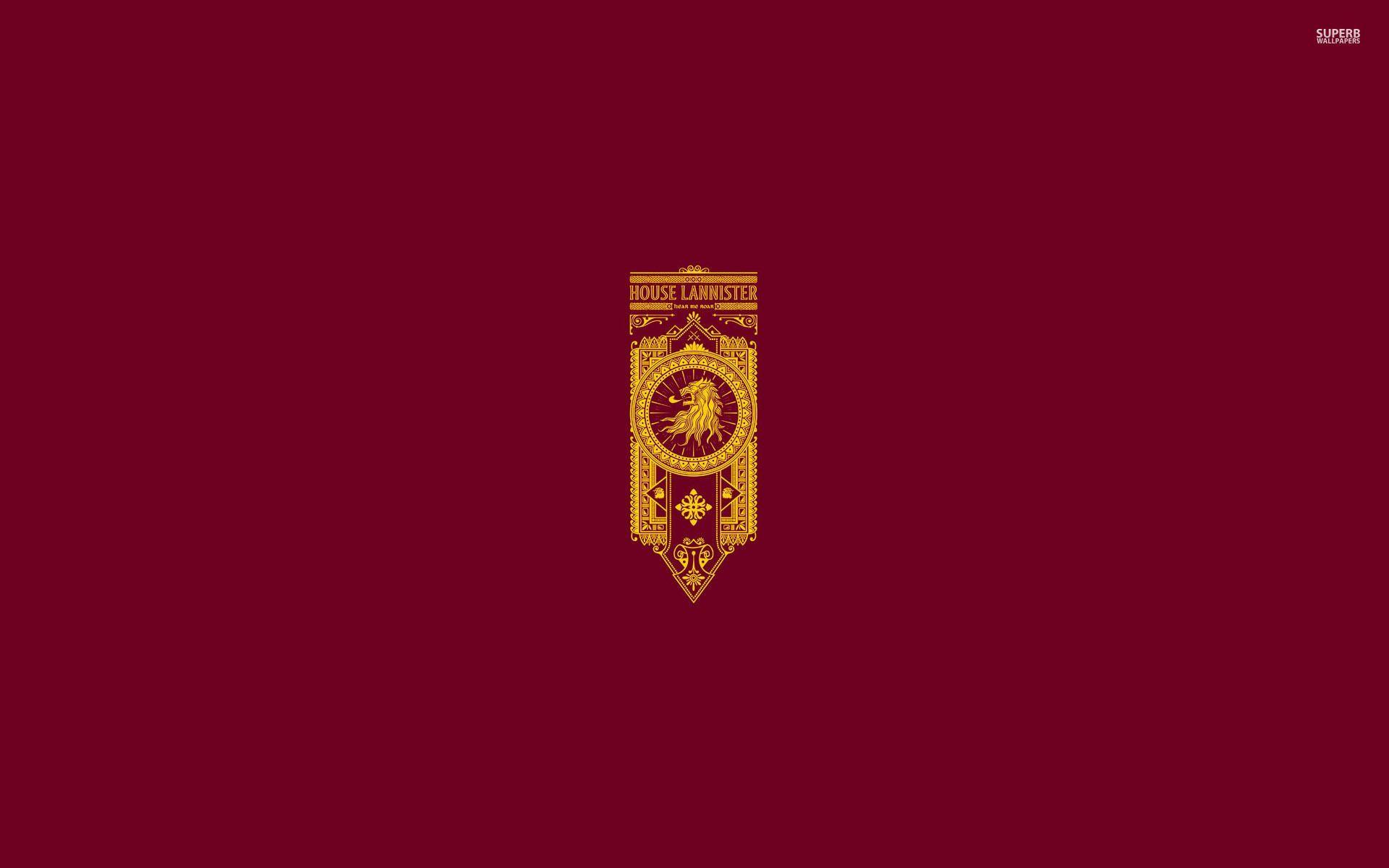 1920x1200 Download House Lannister, game of thrones, minimalistic
