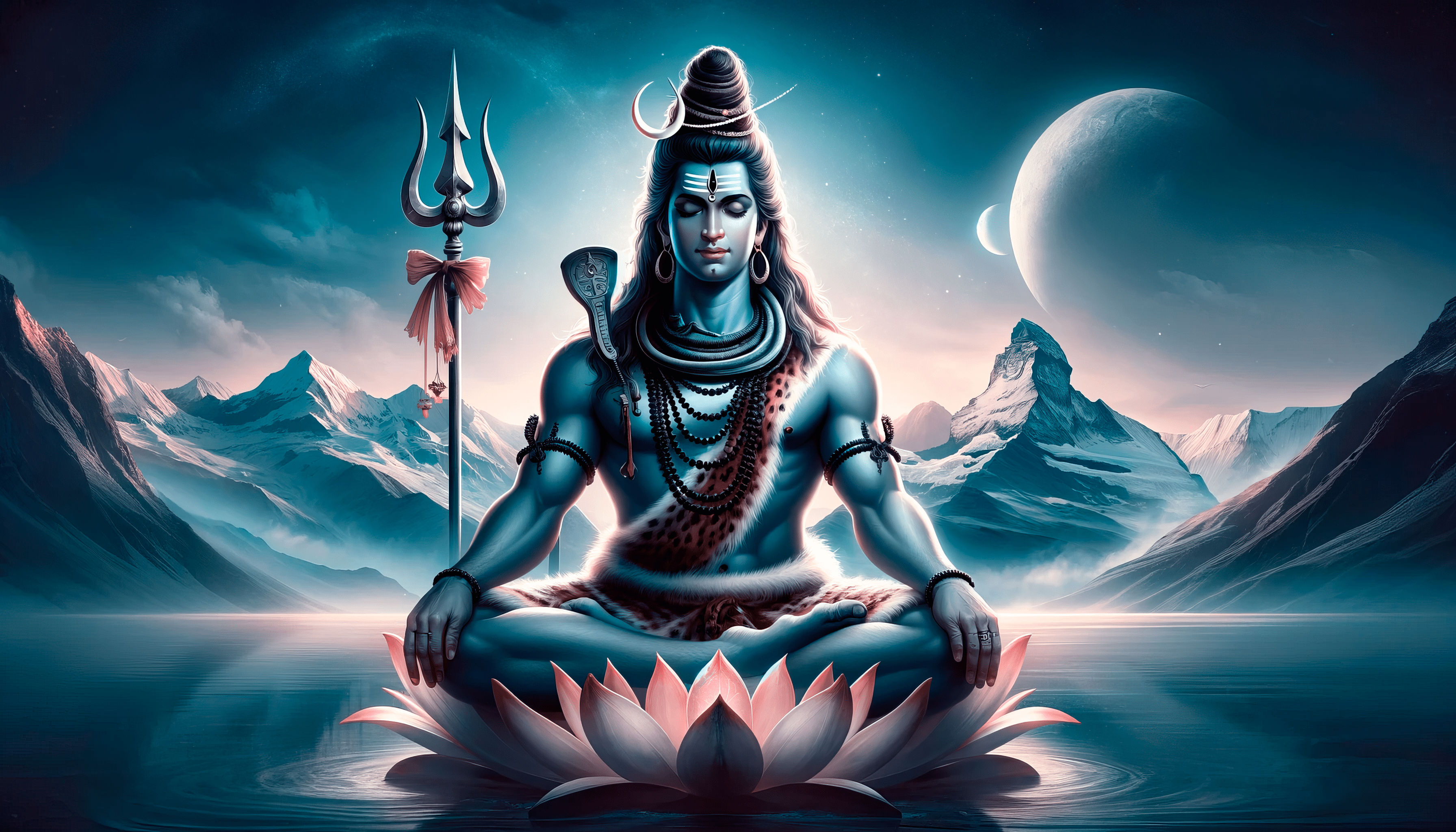 3584x2048 Mahadev Wallpaper