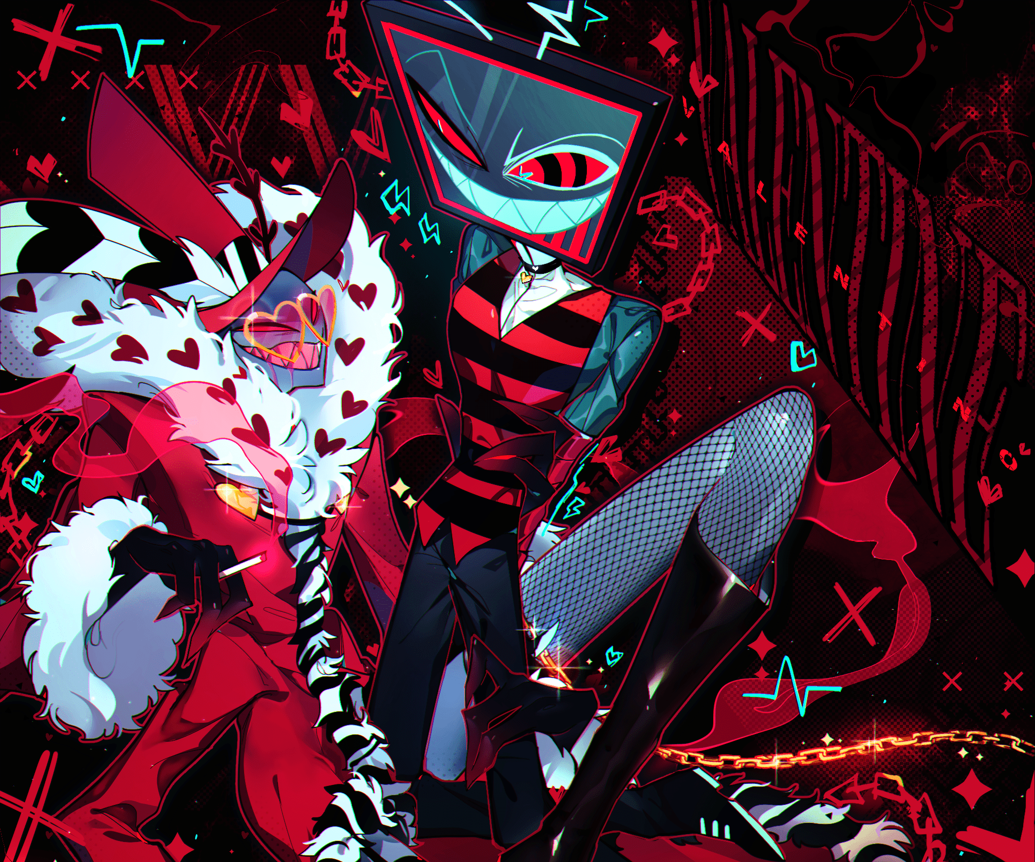 2014x1678 TV Show Hazbin Hotel HD Wallpaper by 荒