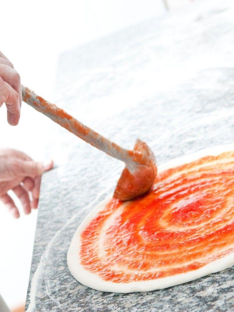 768x1024 Download 768x1024 Pizza, Sauce, Chef, Dough Wallpaper