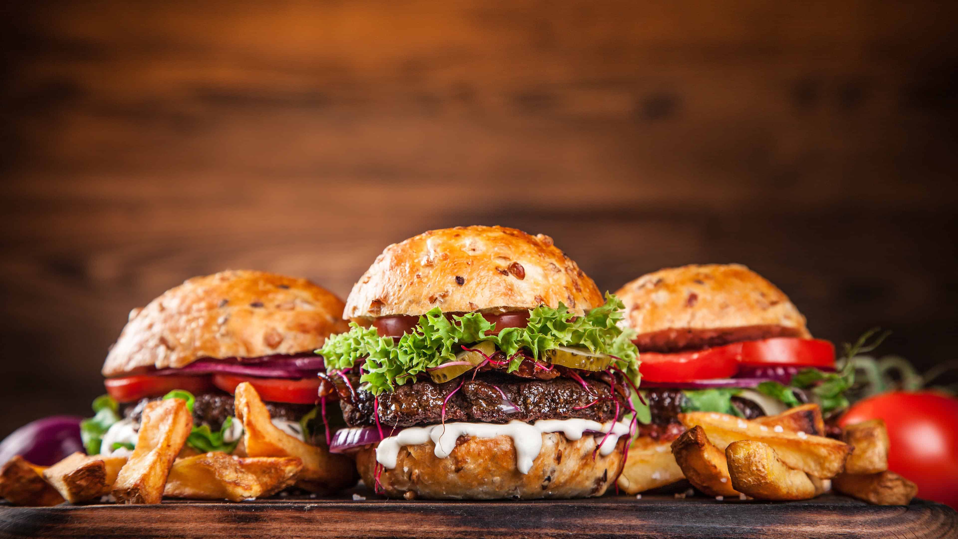 3840x2160 Hamburgers Wallpaper