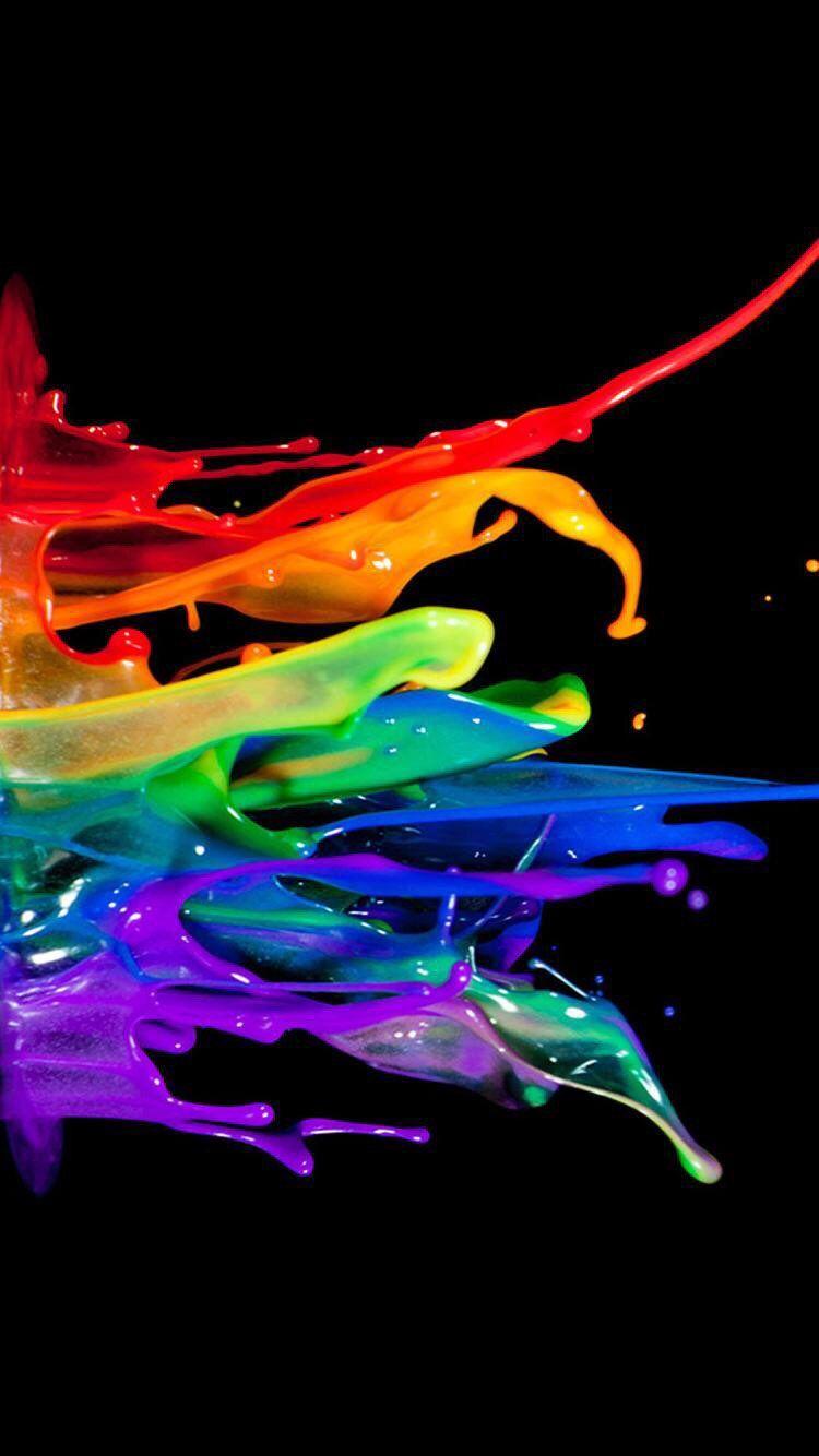 750x1334 iPhone and Android Wallpaper: Color Splash Wallpaper for iPhone