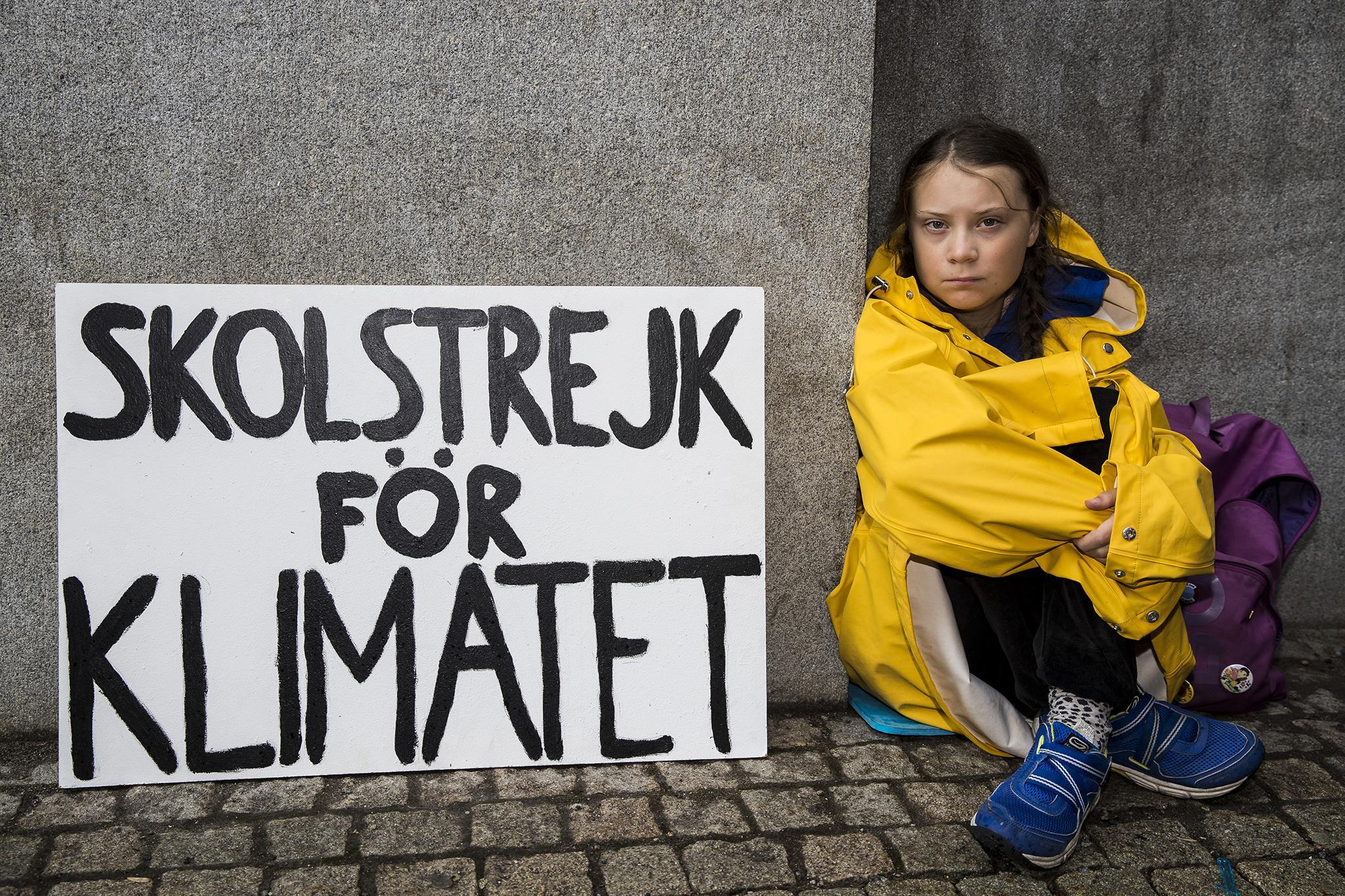 2048x1365 Greta Thunberg glares at Donald Trump arriving at United
