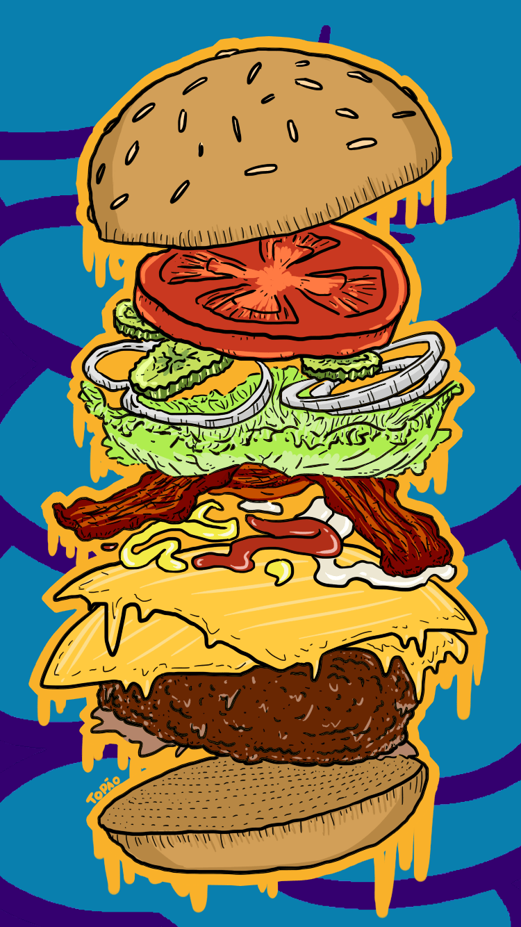 750x1334 Hamburgers Wallpaper