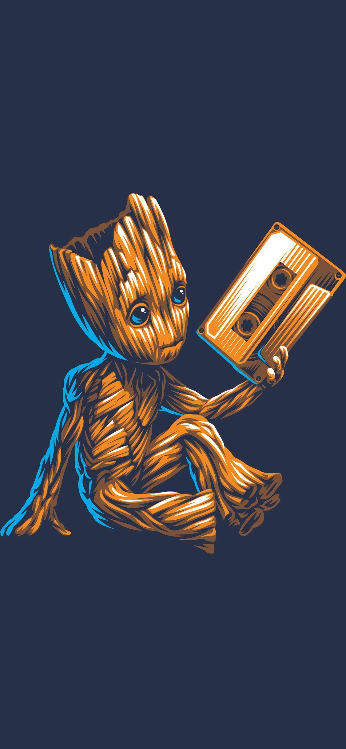 1125x2436 Baby Groot Minimal 4k iPhone