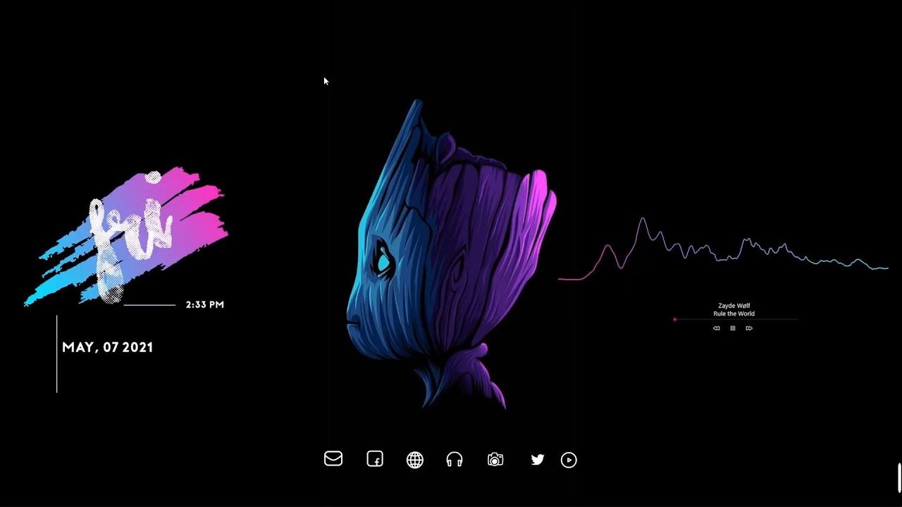1280x720 customizing windows 10 desktop Groot